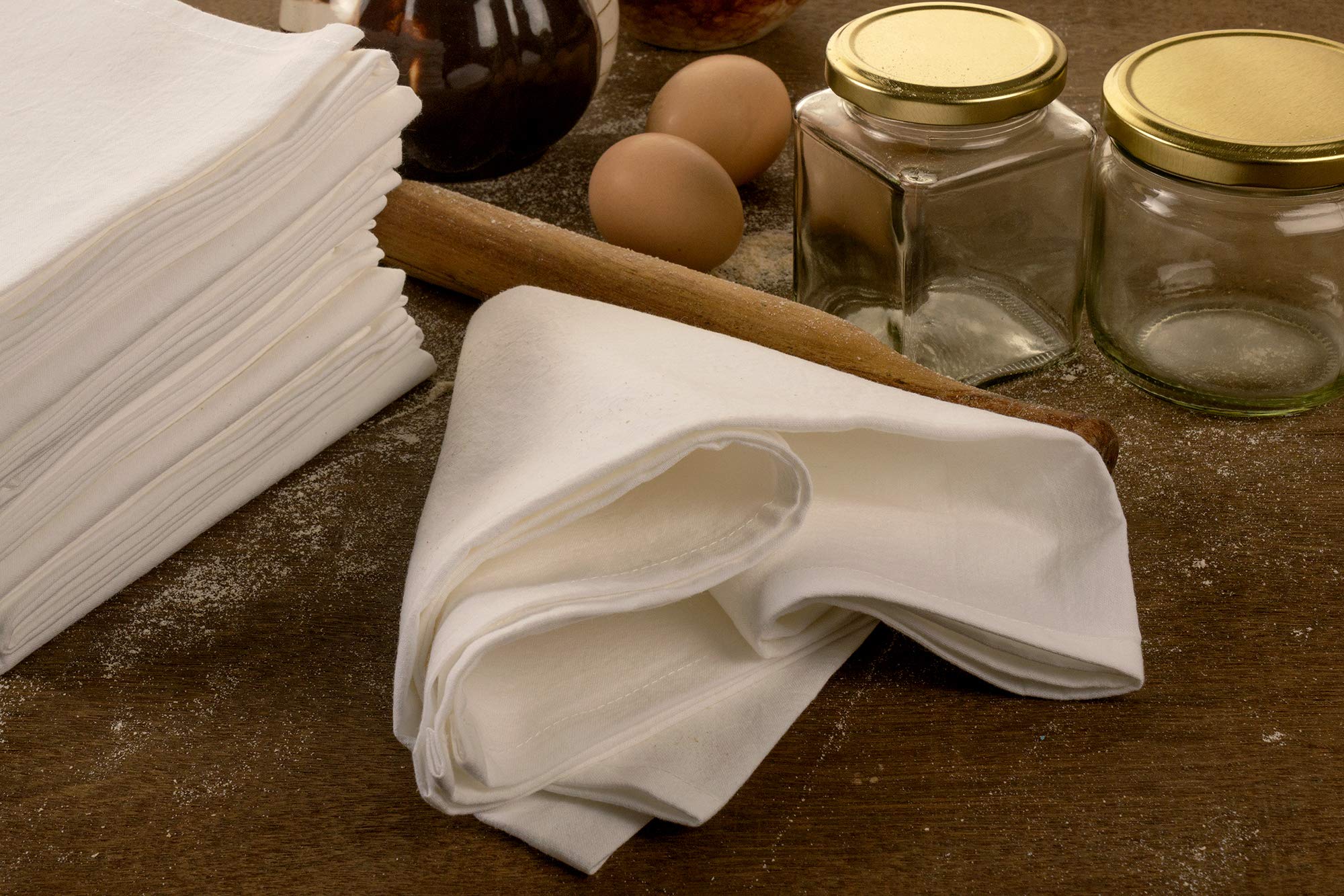 Premium 100% Cotton Flour Sack Dish Towels (27