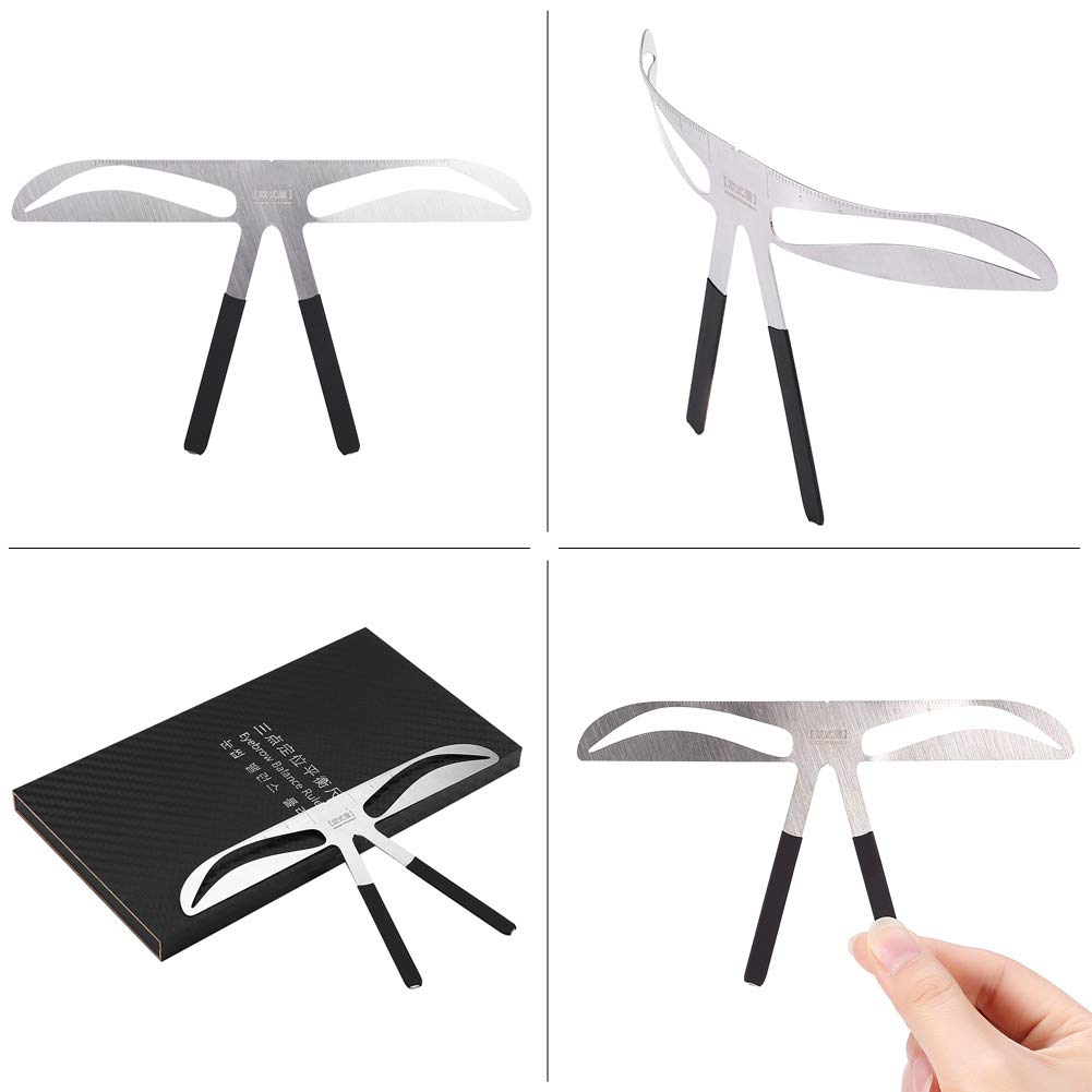 Eyebrow Stencil & Ruler - Precise Makeup Tool for Microblading & Eyebrow Shaping