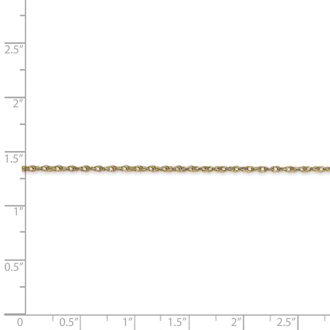 10K Yellow Gold Cable Rope Thin Pendant Chain Necklace for Women - Dainty & Elegant Jewelry Gift for Birthday, Anniversary & Everyday Wear