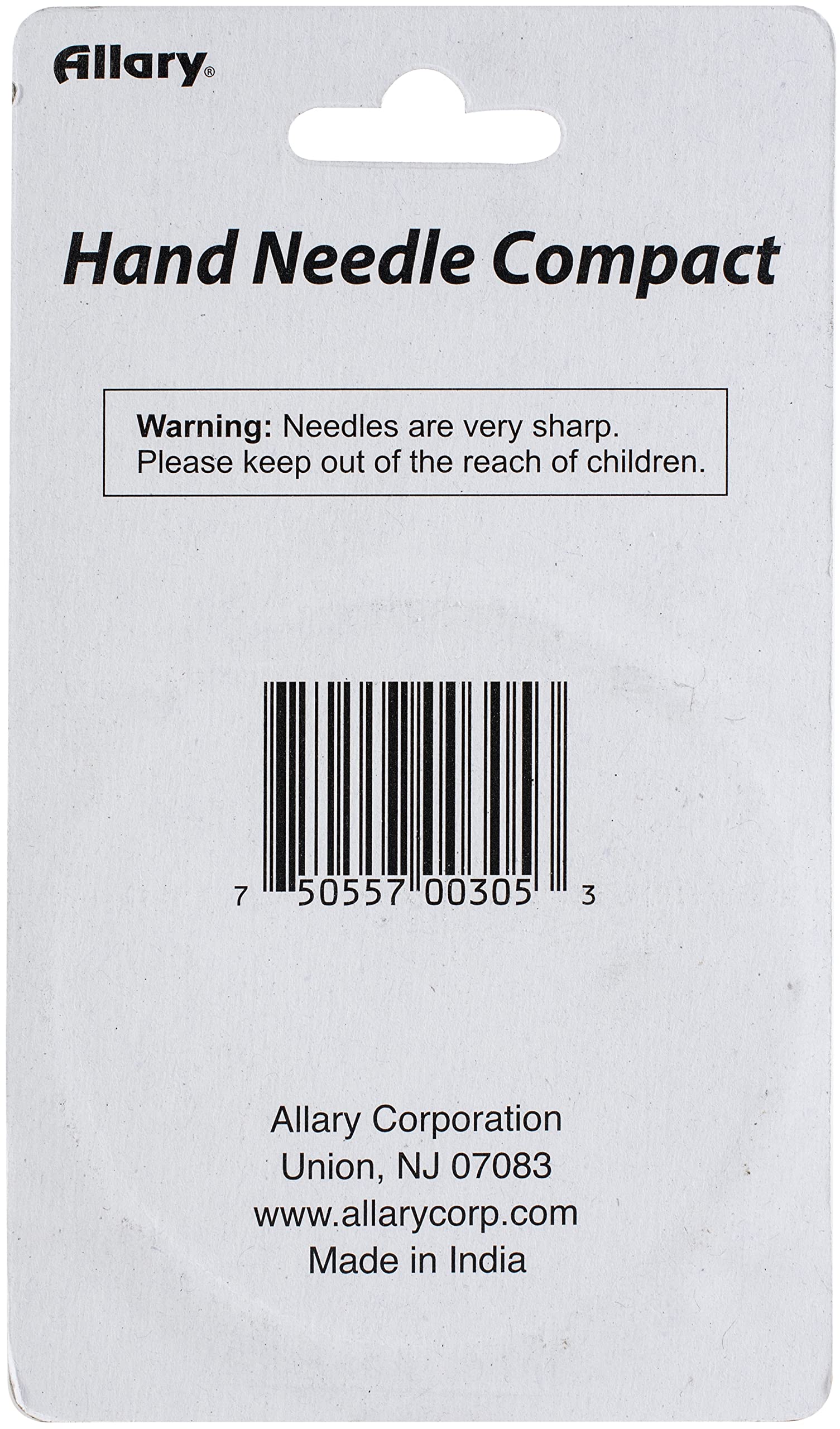ALLARY CORPORATION Sewing Needles - Size 0, Pack of 100 | Professional Hand Sewing Needles for Fabric, Leather, Quilting | Perfect for Tailoring, Embroidery, Dressmaking & DIY Crafts