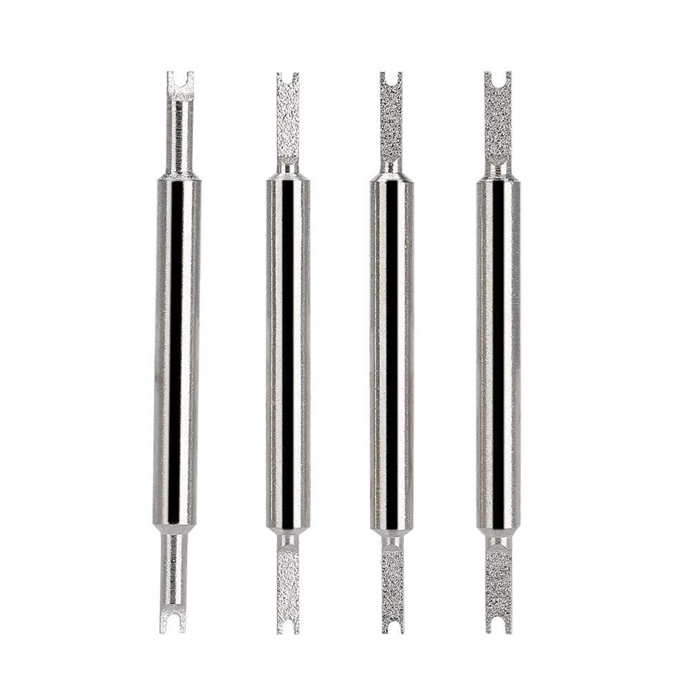 6825 Alloy V-Shaped Spring Bar Pliers - Professional Watch Band Remover & Adjuster Tool (Black 6-Pin) for Watch Repair, Bracelet Replacement & Jewelry Maintenance
