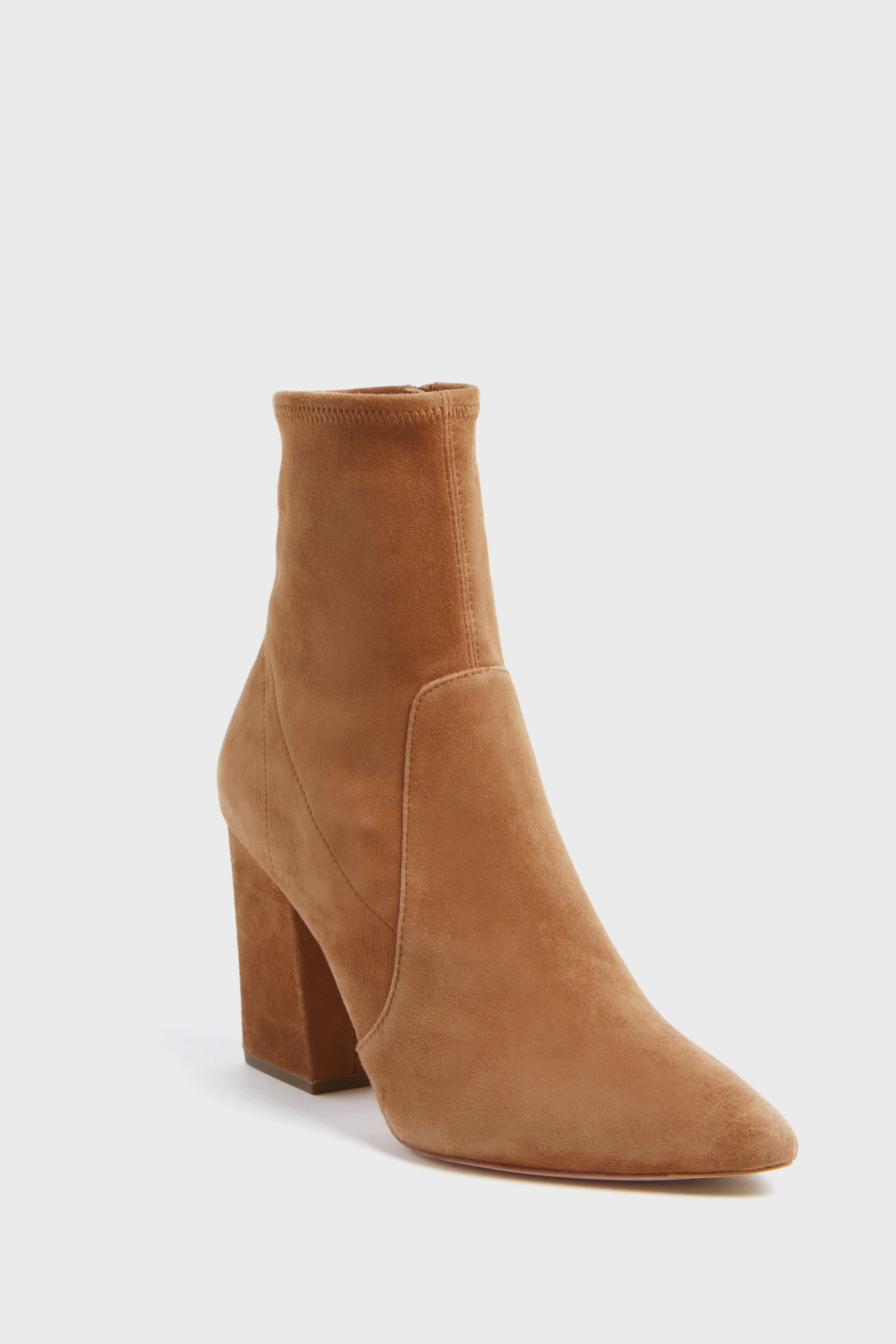 Bracco Suede Slim Isla Ankle Booties for Women - Stylish & Comfortable Fall Winter Boots - Perfect for Office, Date Night & Casual Outfits