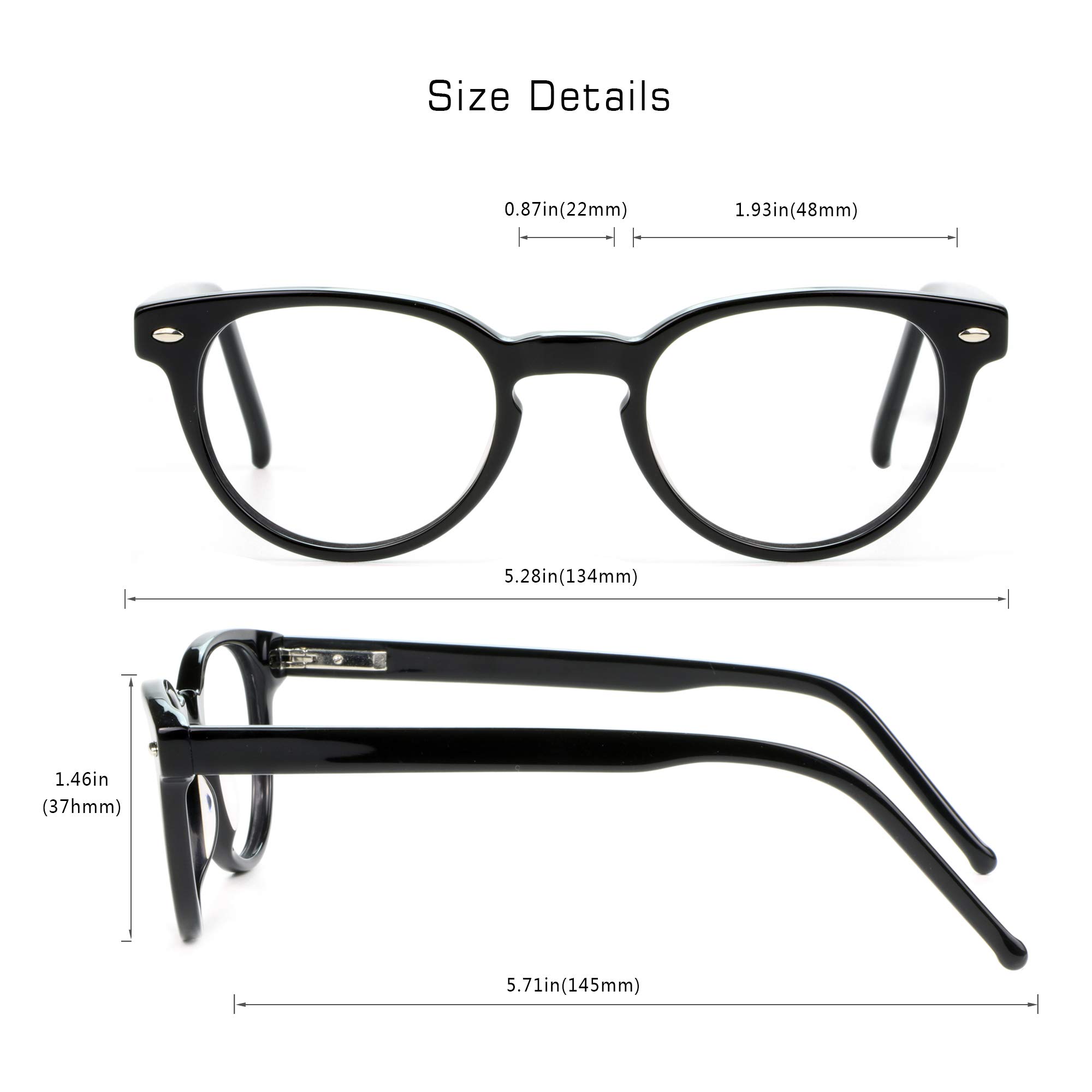 VisionGlobal Blue Light Blocking Glasses for Women & Men - Anti Eye Strain Computer Glasses, Gaming & Reading Glasses for Office Work, Screen Time & Digital Device Use