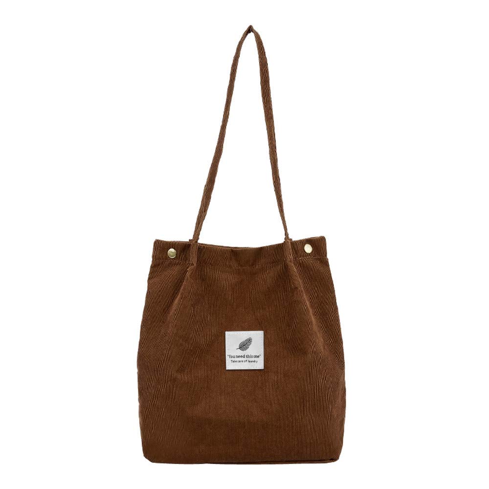 Stylish Women's Corduroy Shoulder Bags - Pure Color Satchel Handbag for Travel, Work & Everyday Use | Fashionable Crossbody Purse for Women | Perfect for Office, Shopping & Weekend Outings