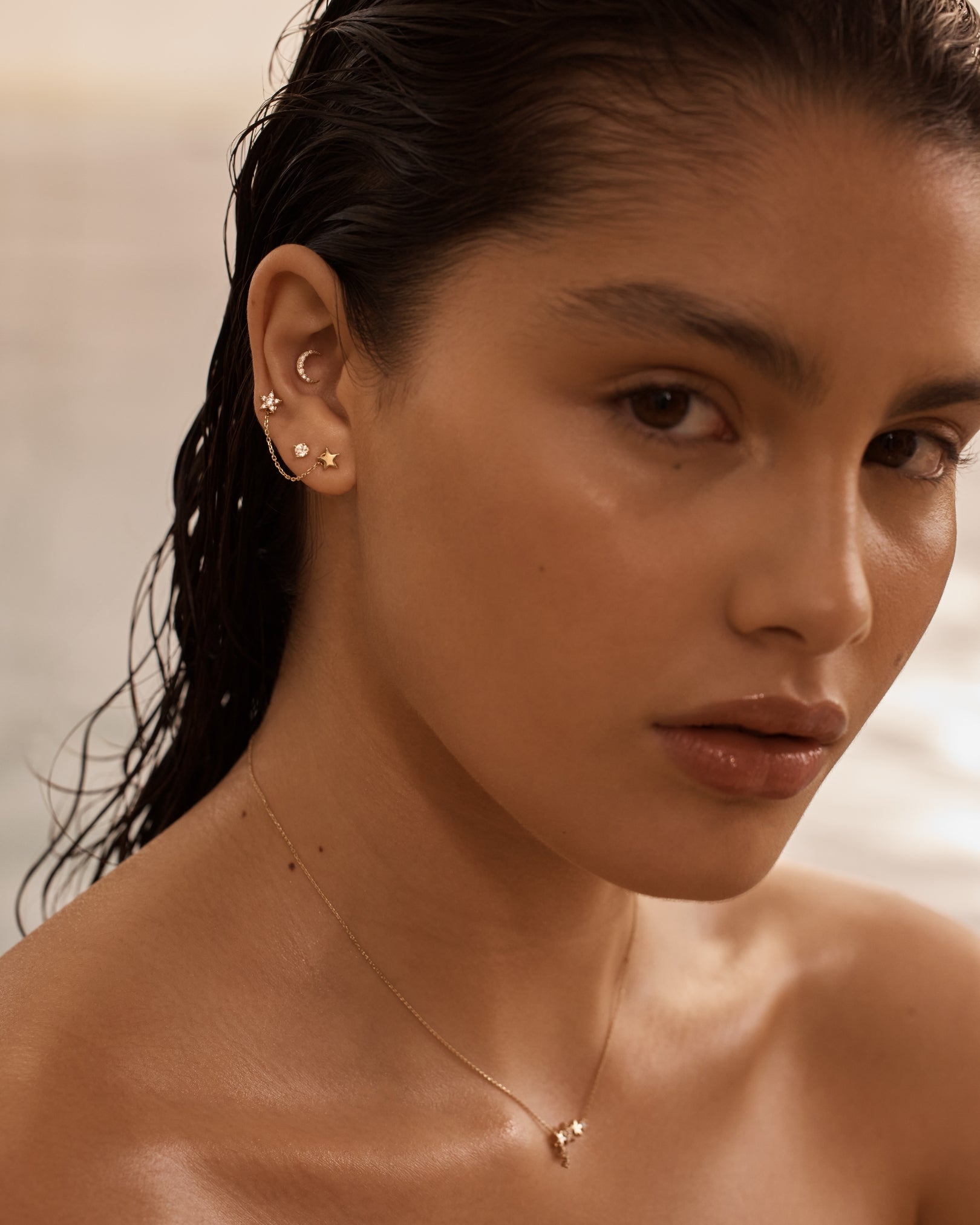 14K Solid Gold Water Drop Diamond Stud Earrings for Women - Dainty Elegant Everyday Jewelry Gift for Her - Perfect for Weddings, Parties & Special Occasions