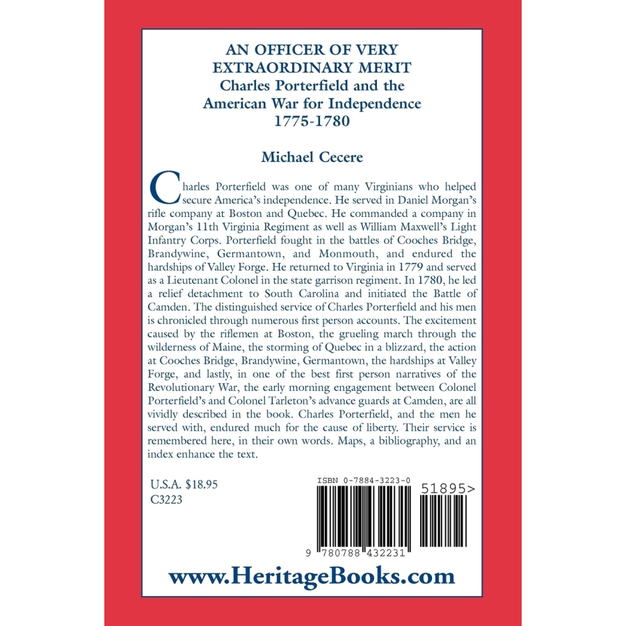 Charles Porterfield: Hero of the American Revolution 1775-1780 | Biography of an Extraordinary Officer | Perfect for History Enthusiasts & Independence War Studies