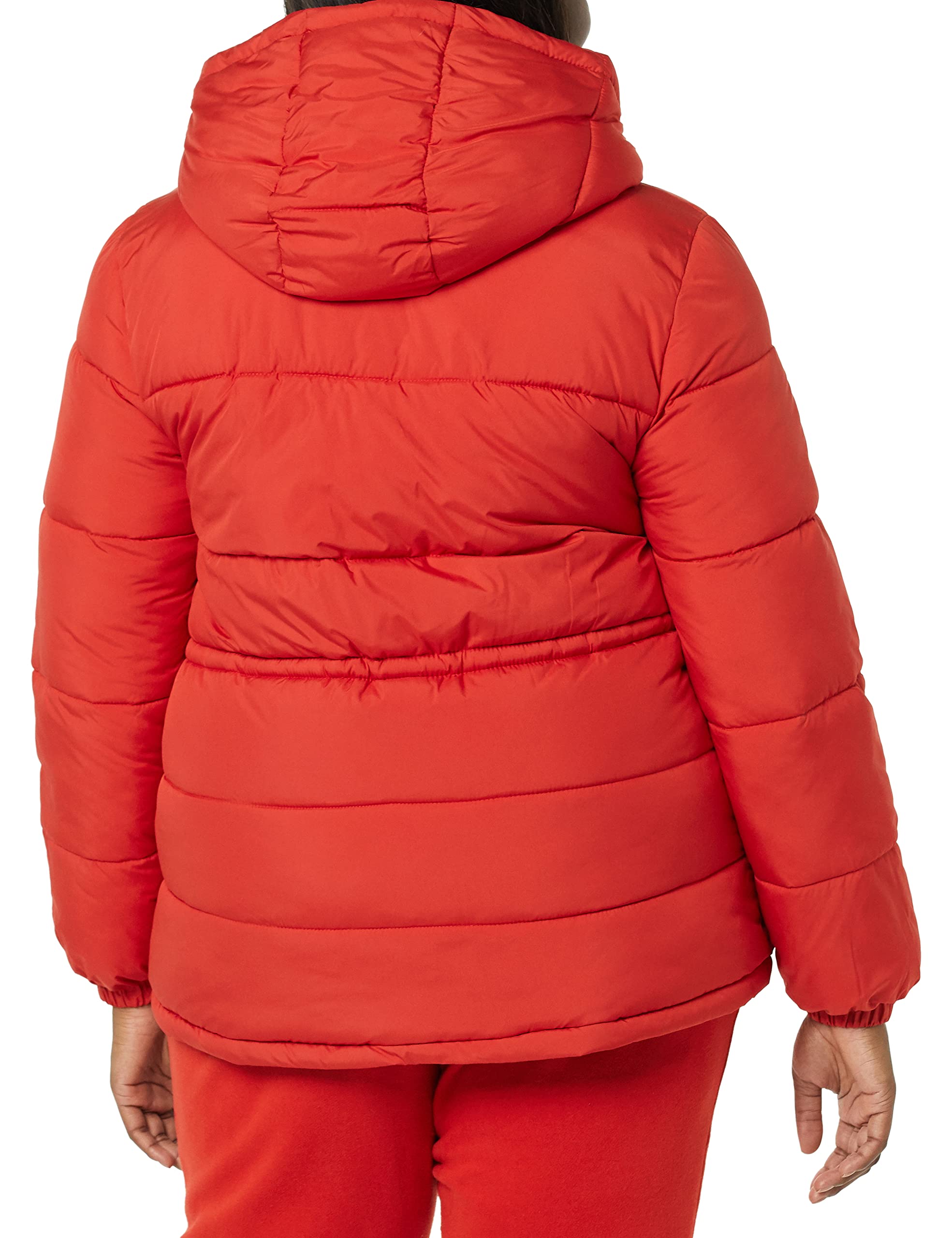 Amazon Essentials Women's Heavyweight Down Jacket with Adjustable Drawstring Waist - Warm Winter Coat for Cold Weather, Outdoor Activities & Daily Commute