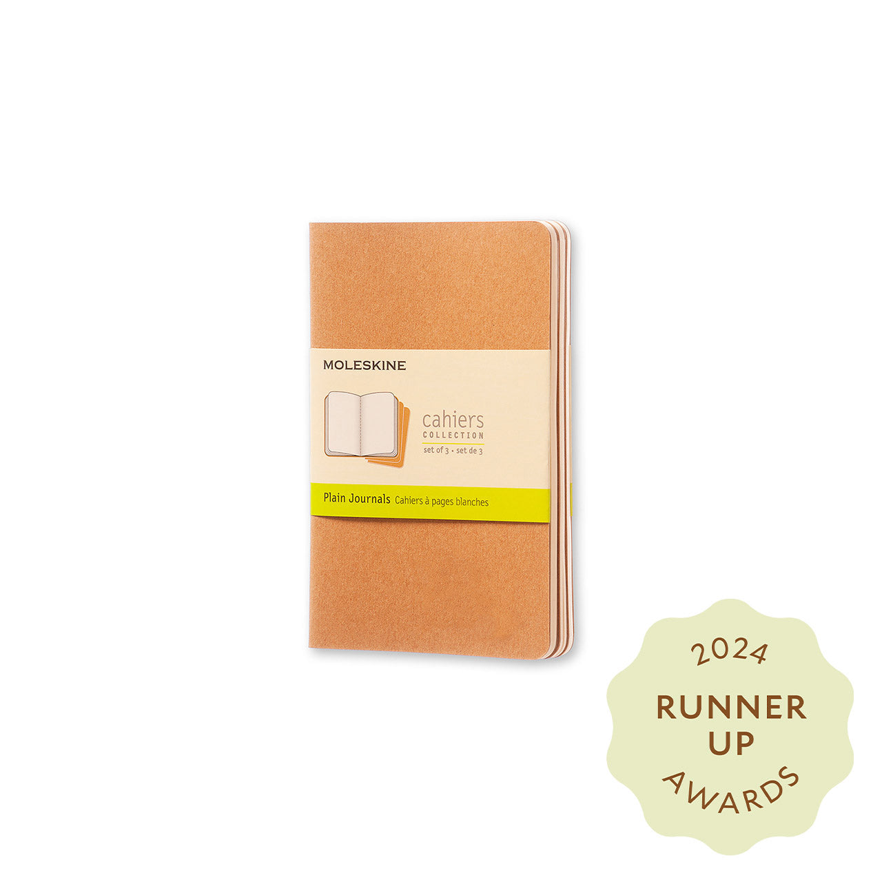 Premium Cahier Pocket Notebook Set - 3 Pack, Lined & Blank Pages, Durable Kraft Cover - Perfect for Journaling, Sketching & On-the-Go Notes