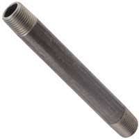1/2x8 Black Steel Nipple (M113FX8) - Heavy Duty Pipe Fitting for Plumbing, HVAC, and Industrial Applications - Perfect for Water, Gas, and Oil Lines