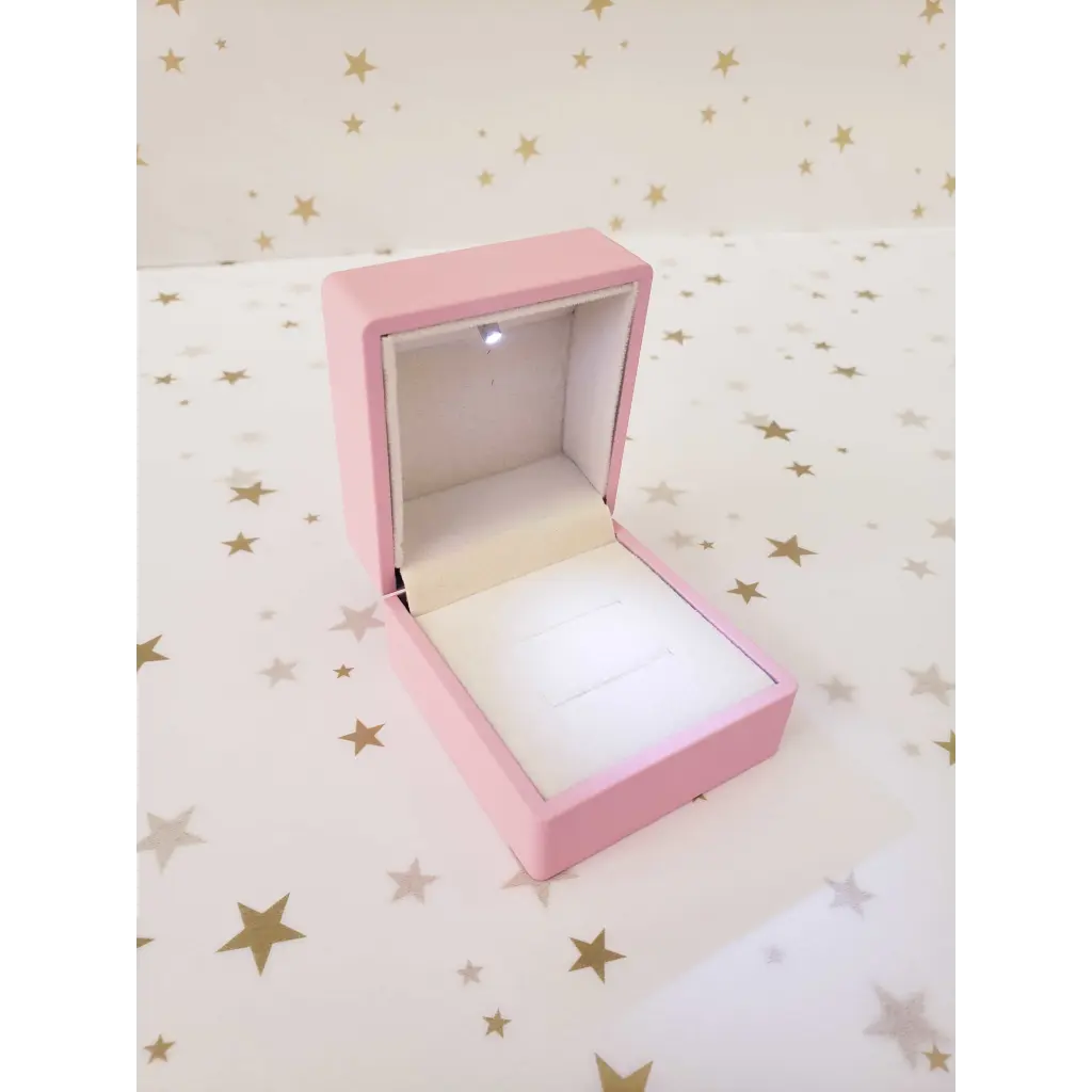 Elegant Double Ring Box for Jewelry Storage - Perfect for Engagement Rings, Wedding Bands & Special Occasion Gifts