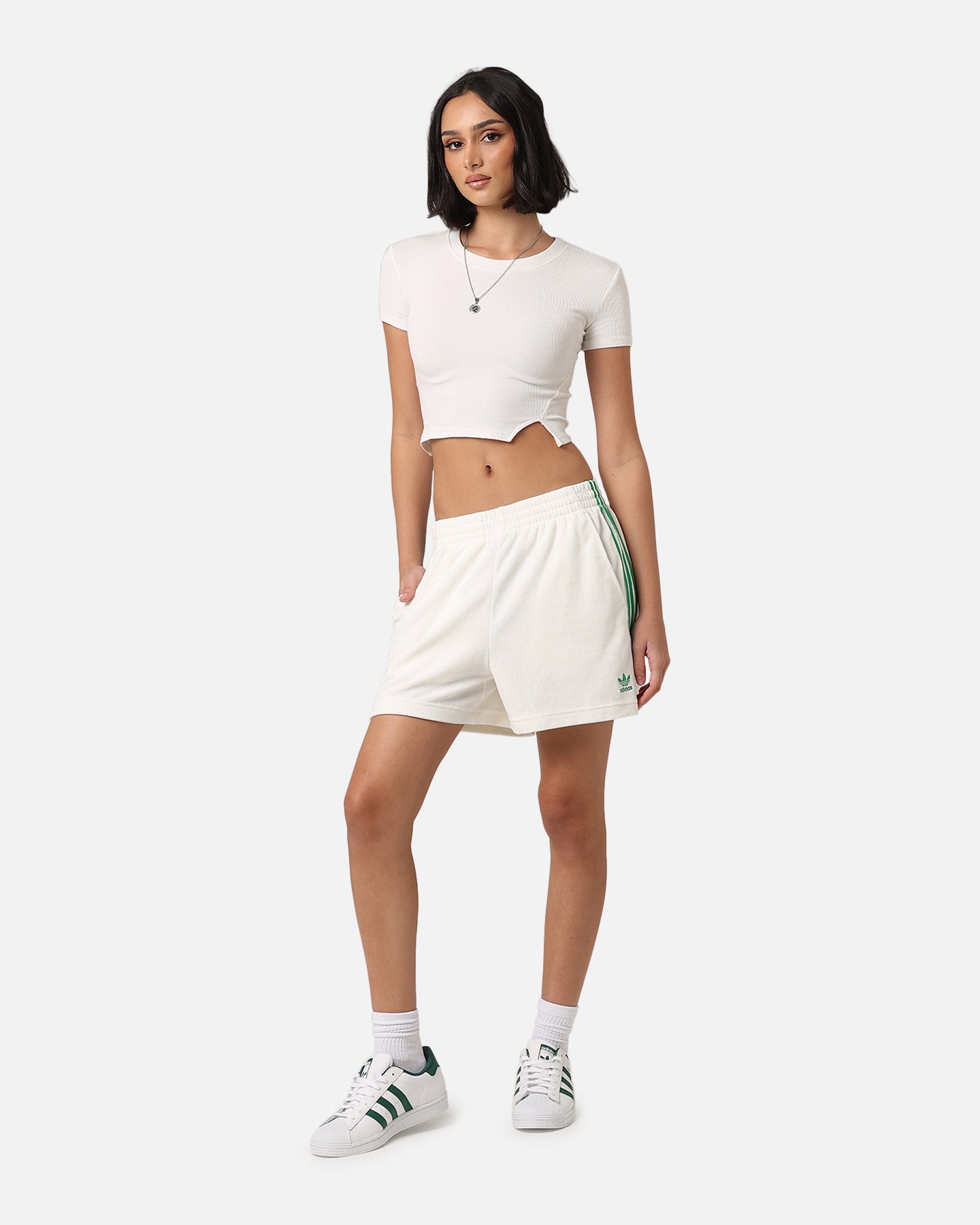 Adidas Women's Resort Shorts - Breathable Quick-Dry Athletic Shorts for Running, Yoga & Beach | Off-White Casual Summer Shorts