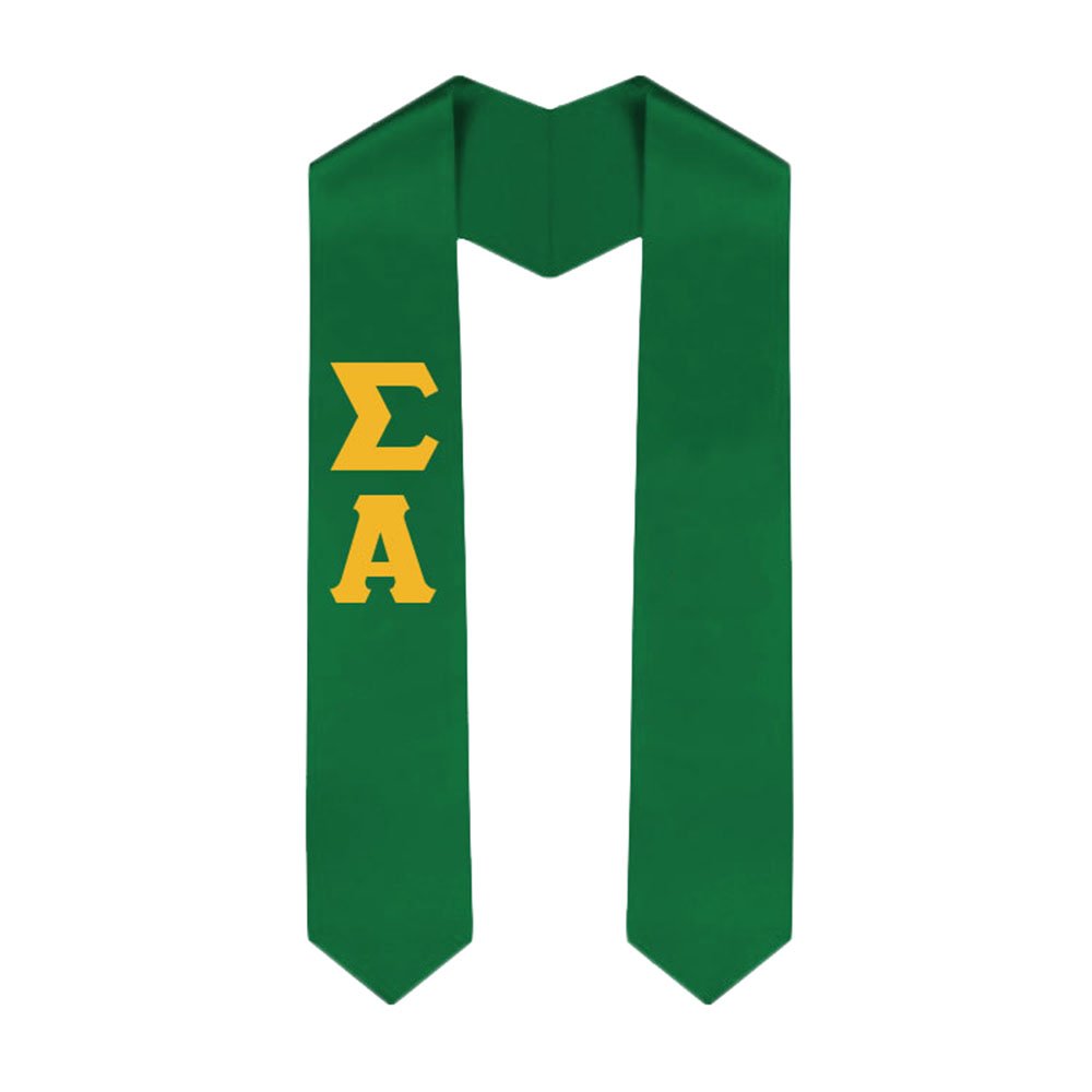 Custom Sigma Alpha Graduation Stole Sash - Greek Letter Honor Society Sash for Sorority Sisters - Perfect for Graduation Ceremonies, Sisterhood Events & Alumni Reunions
