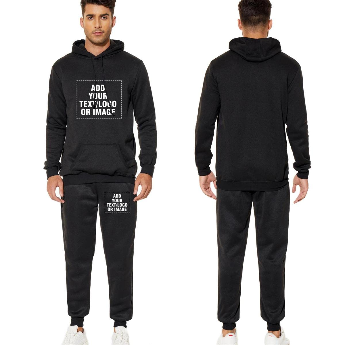 Custom Mowbeat Sweat Suit Hoodie & Sweatpants Set - Personalized Long Sleeve Pullover Sweatshirt for Men & Women | Gym, Lounge, Streetwear Fashion
