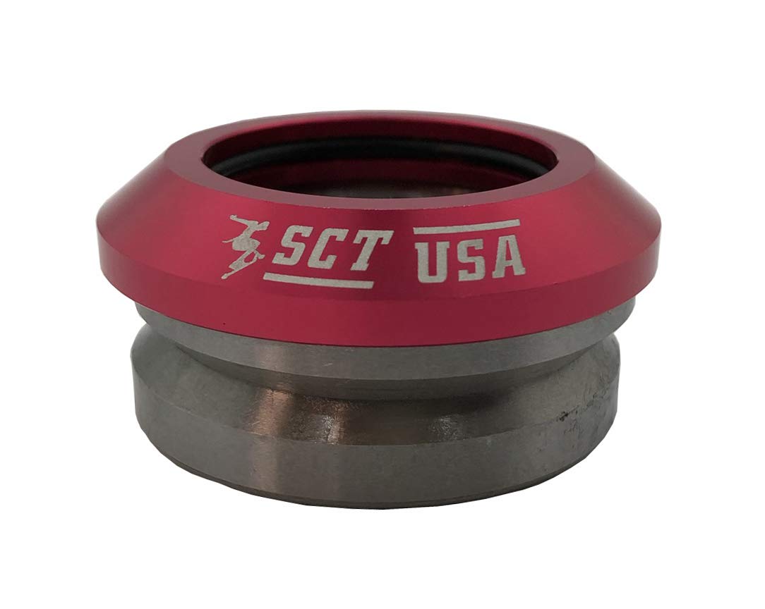 SCT USA Threadless Integrated Headset - Lightweight Bicycle & Scooter Bearings for BMX, MTB, Road Bikes - Perfect for Commuting, Racing, and Urban Riding