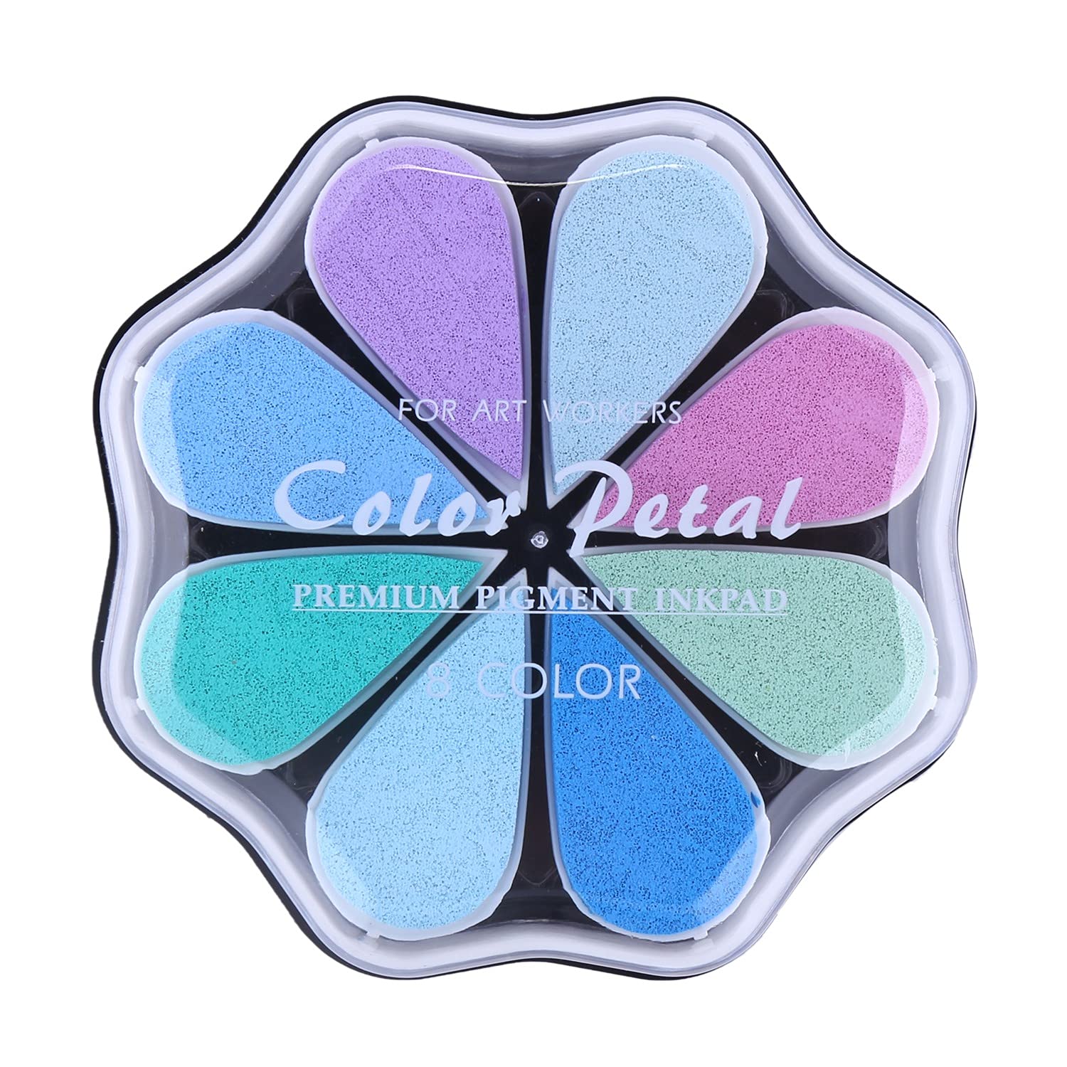 Waterdrop Ink Pads for Stamping - 8 Colors Set | DIY Crafts & Scrapbooking