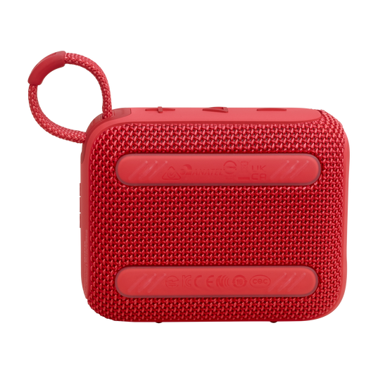 JBL GO 4 Portable Bluetooth Speaker - Wireless, Waterproof, 10 Hours Playtime - Perfect for Outdoor, Beach, Pool Party & Travel (Red)