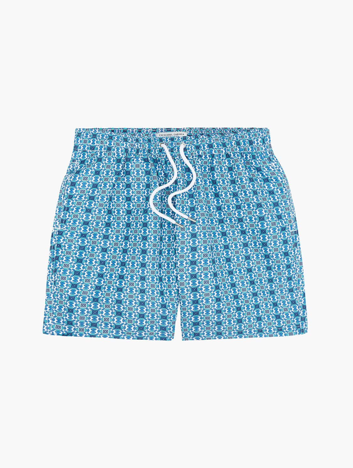 **Frescobol Angra Swim Shorts for Men - Quick-Dry, Comfortable Beach & Pool Swimwear - Blue - Perfect for Swimming, Surfing, and Summer Vacations**
