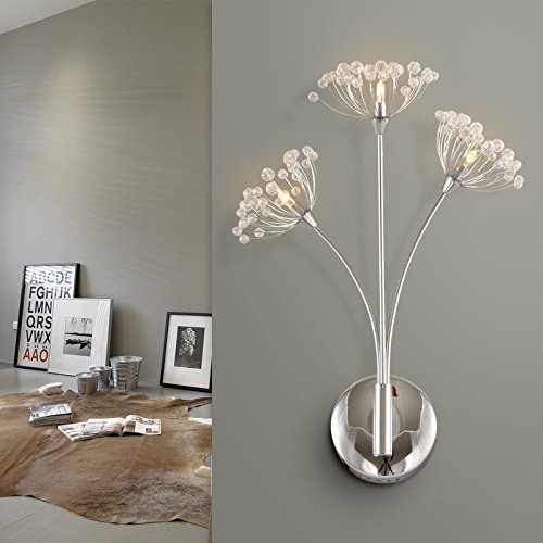 Modern LED Crystal Wall Lamp - Elegant Dandelion Design for Living Room, Dining Room & Club Decor | Energy-Efficient & Stylish Lighting Solution