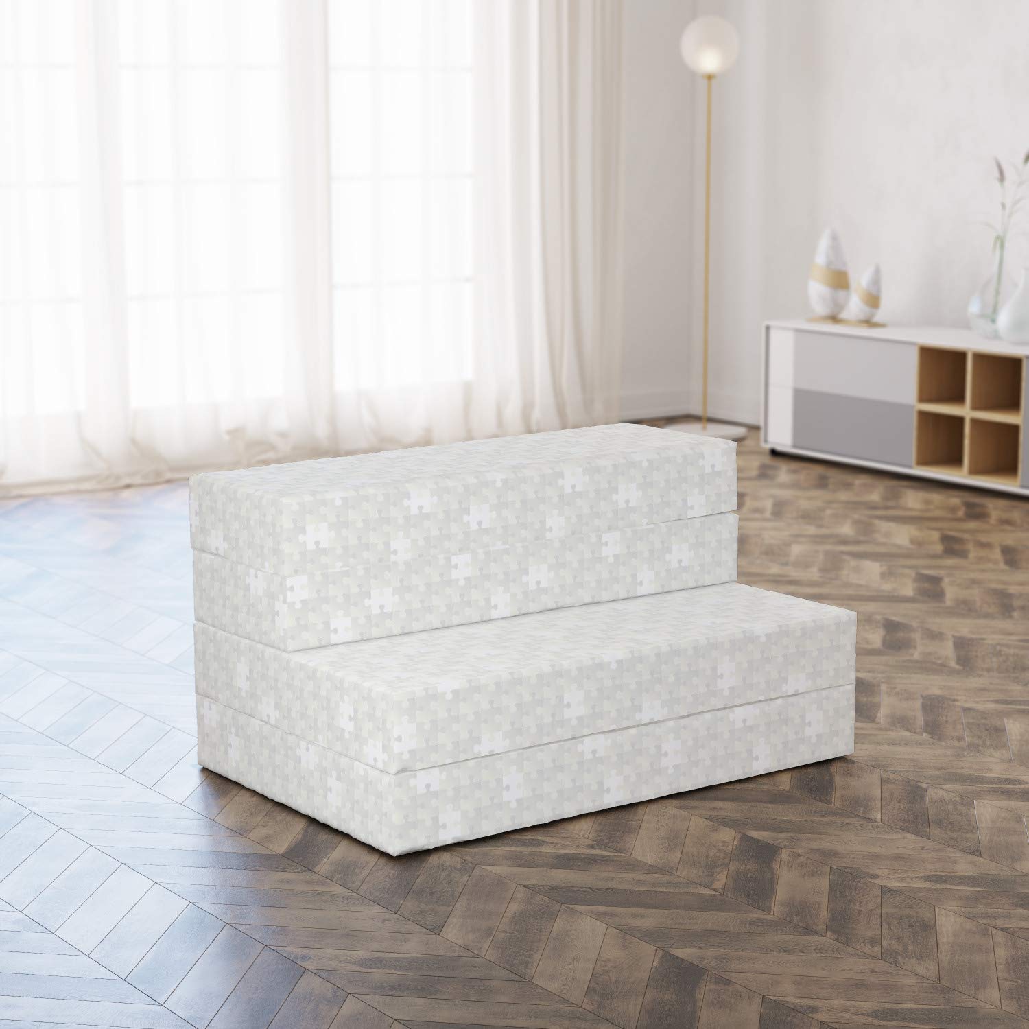 Ambesonne Grey Foldable Mattress - 74.8