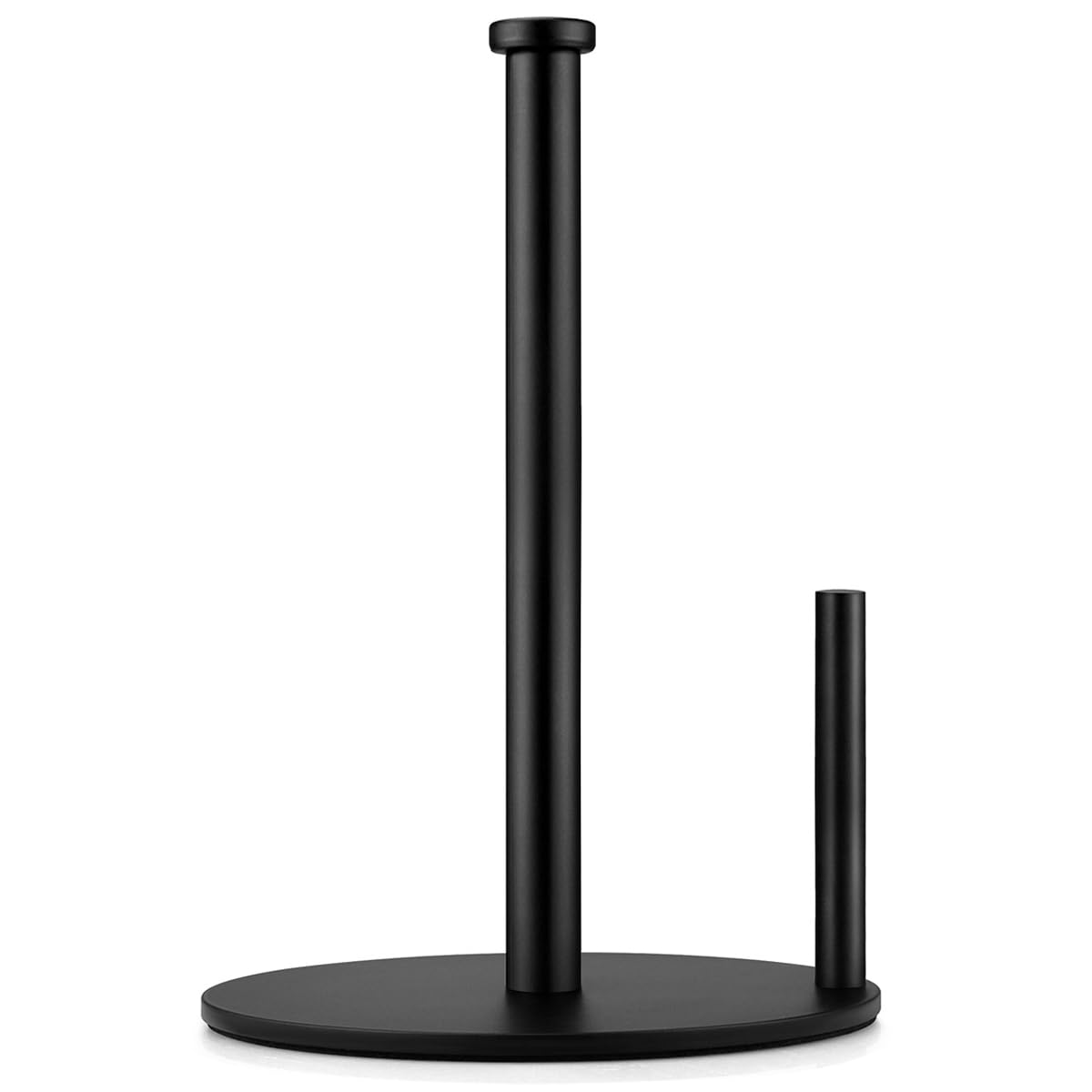 Heavy Duty Black Paper Towel Holder - Sturdy Countertop Paper Towel Roll Stand for Kitchen, Bathroom & Office | Perfect for Easy Access & Space Saving Organization