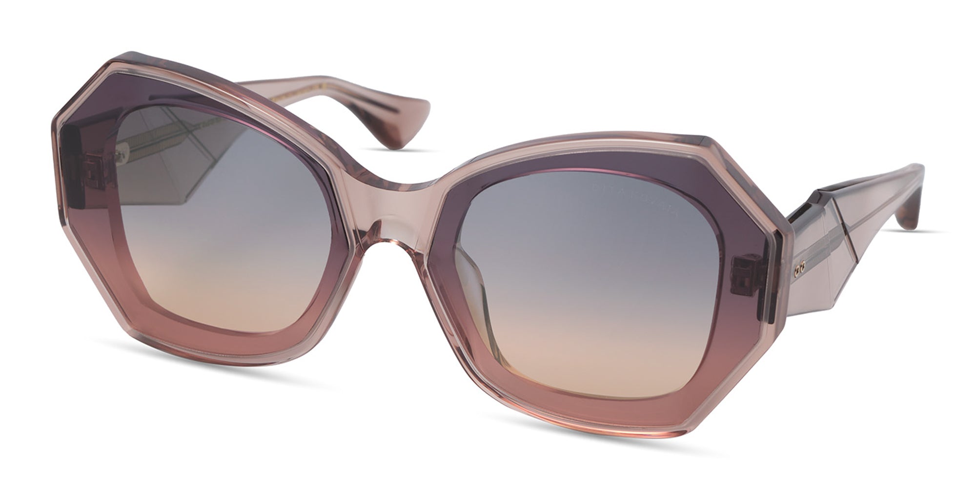Luka Brown/Dark Grey to Peach Gradient