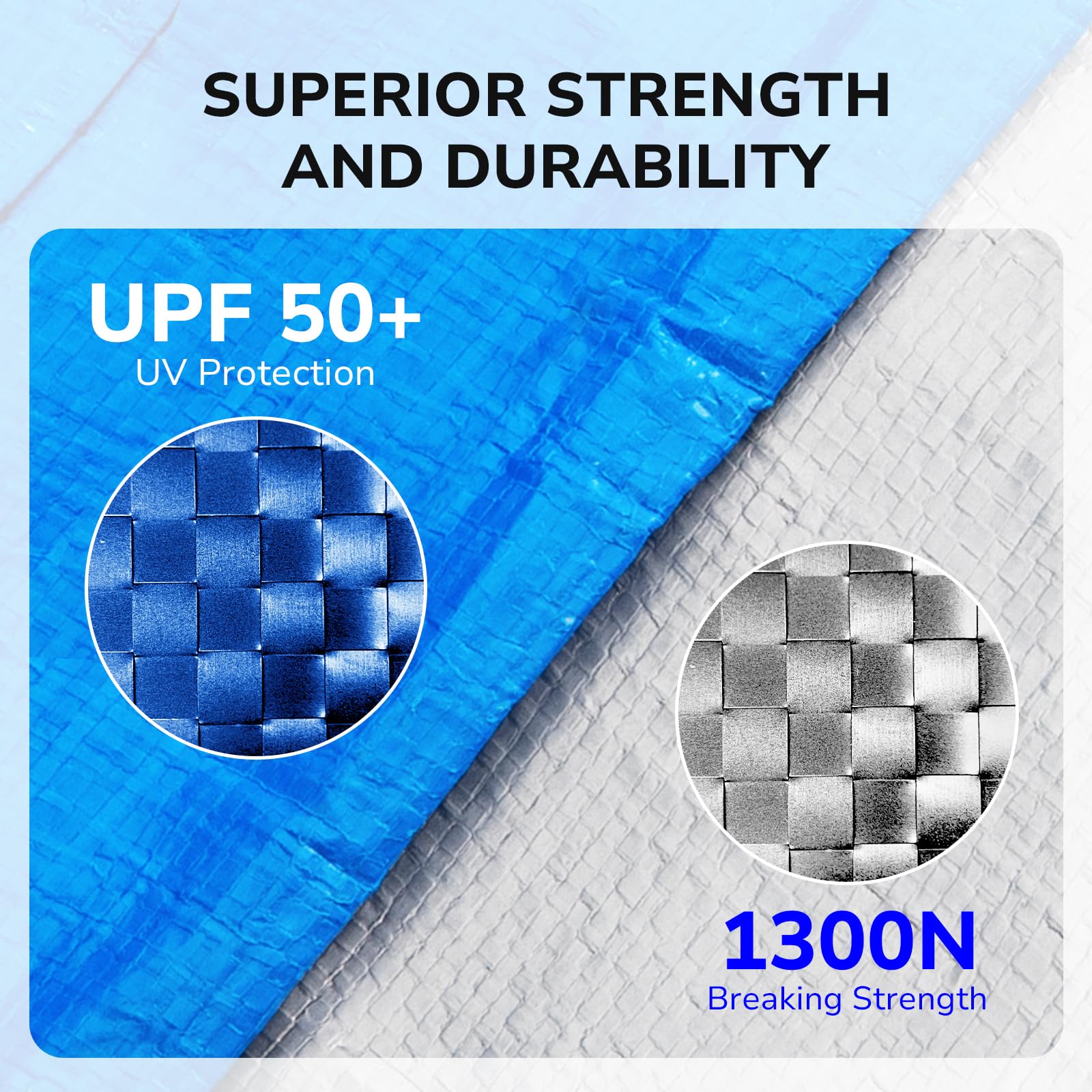 Future Way 20x40 FT Heavy Duty Rectangular Winter Pool Cover - Superior Strength & UV Resistant Inground Swimming Pool Cover for Cold Weather Protection | Perfect for Winterizing & Protecting Your Pool from Debris