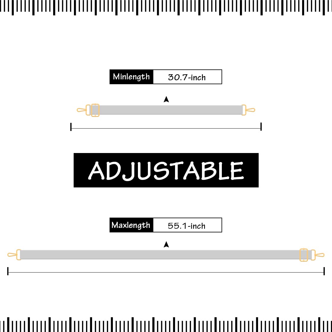 Adjustable Handbag Strap Replacement - Wide Shoulder Strap for Crossbody Bags & Purses - Perfect for Work, Travel & Everyday Use