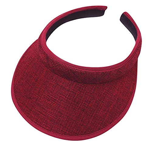 **Kids Adjustable Cotton Visor Sun Hat - Breathable Empty Top Cap for Outdoor Sports, Beach, Travel & Summer Activities**