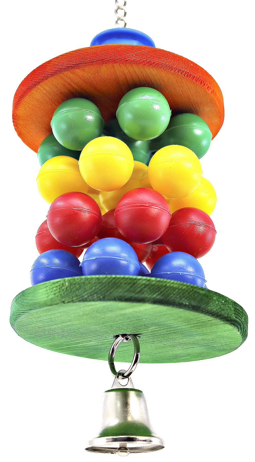 Bonka 2142 Bobbin Bubble Medium Bird Toy - Colorful Chewable Parrot Toy for Macaws, Cockatoos & Large Birds - Perfect for Playtime & Mental Stimulation
