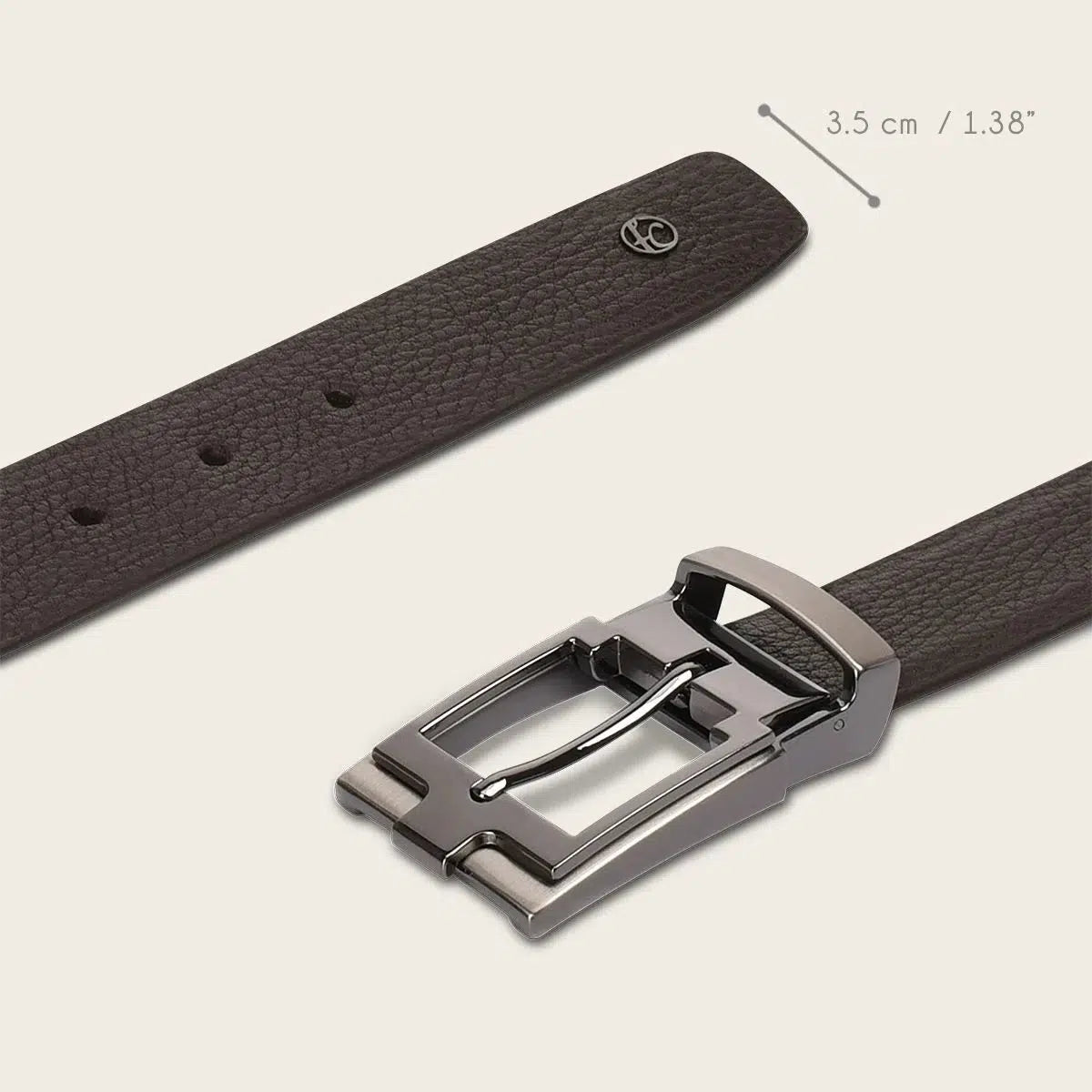 CS552RS Men's Cuadra Brown Casual Western Cowhide Leather Belt - Durable & Stylish for Everyday Wear, Western Outfits, and Cowboy Boots