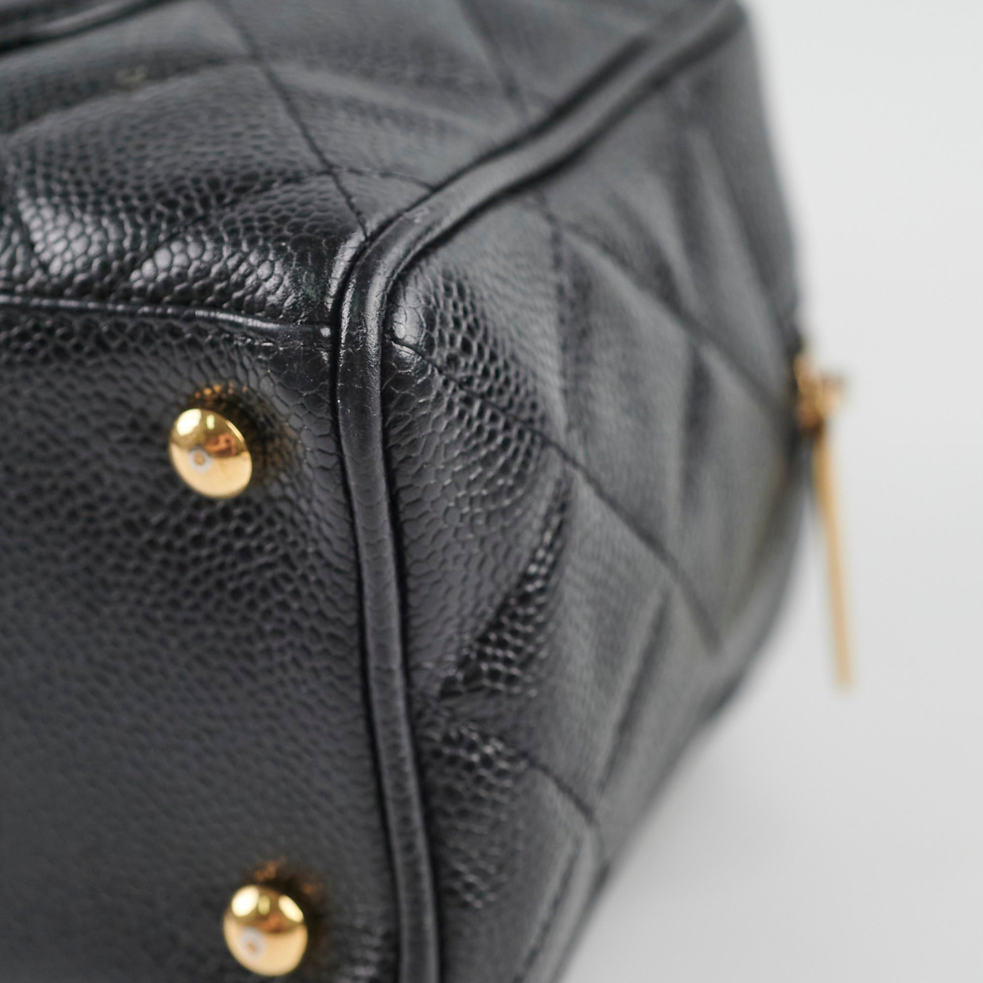 Chanel Bowling Bag in Caviar Leather - Black Luxury Handbag for Women | Perfect for Work, Travel & Everyday Use