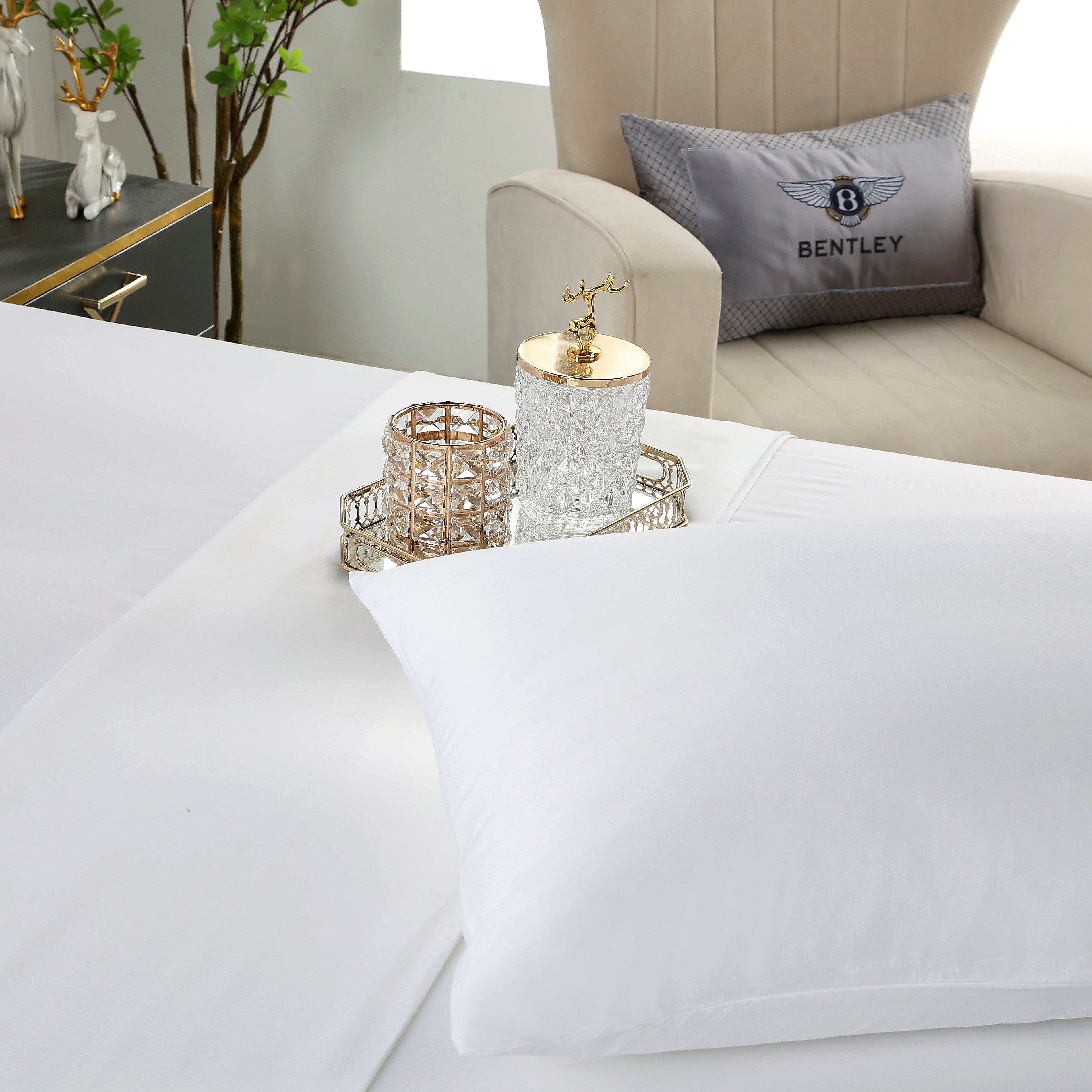 100% Organic Bamboo Sheets Queen Size - 4 Piece Bed Sheet Set | Soft, Breathable & Hypoallergenic | Perfect for Hot Sleepers & Eco-Friendly Homes