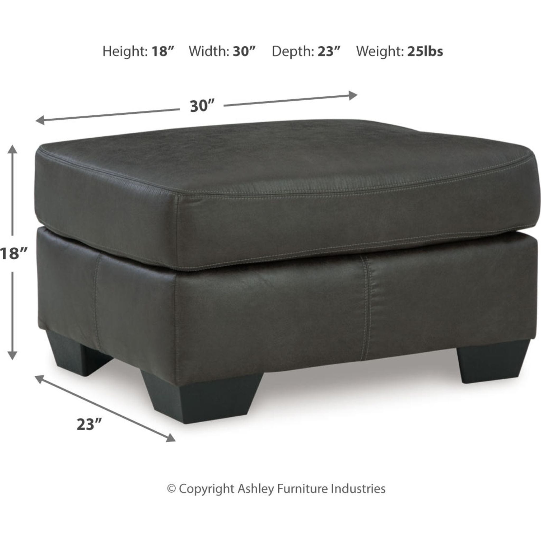 Bladen Ottoman - Modern Storage Ottoman with Lift Top, Soft Upholstered Fabric, Sturdy Wooden Legs - Perfect for Living Room, Bedroom, or Home Office