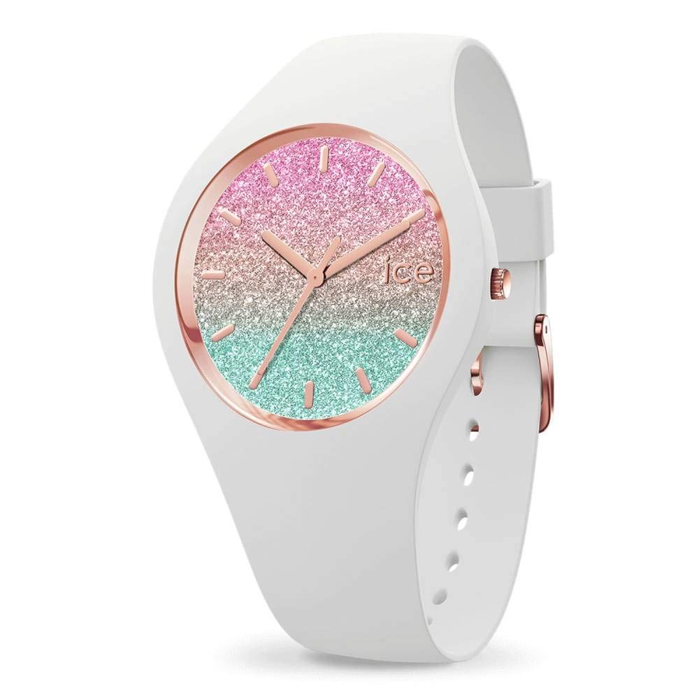 ICE-WATCH IC016902 Women's White Silicone Watch - Elegant & Durable for Everyday Wear, Work, and Casual Outings