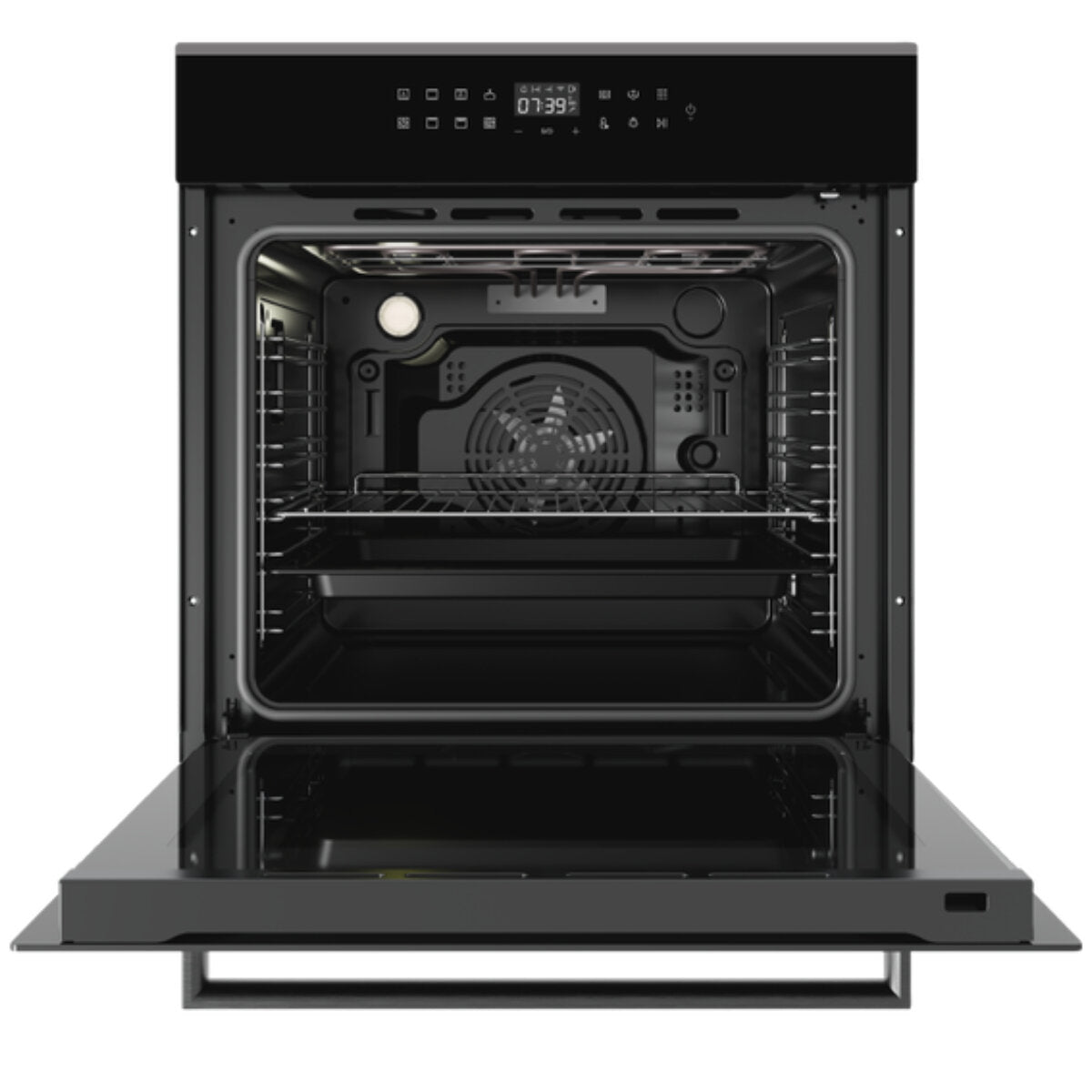 Haier 60cm Pyrolytic Self-Cleaning Oven with 14 Cooking Functions, Air Fryer & WiFi Connectivity (HWO60S14TPB2) - Perfect for Baking, Roasting & Smart Kitchen Cooking