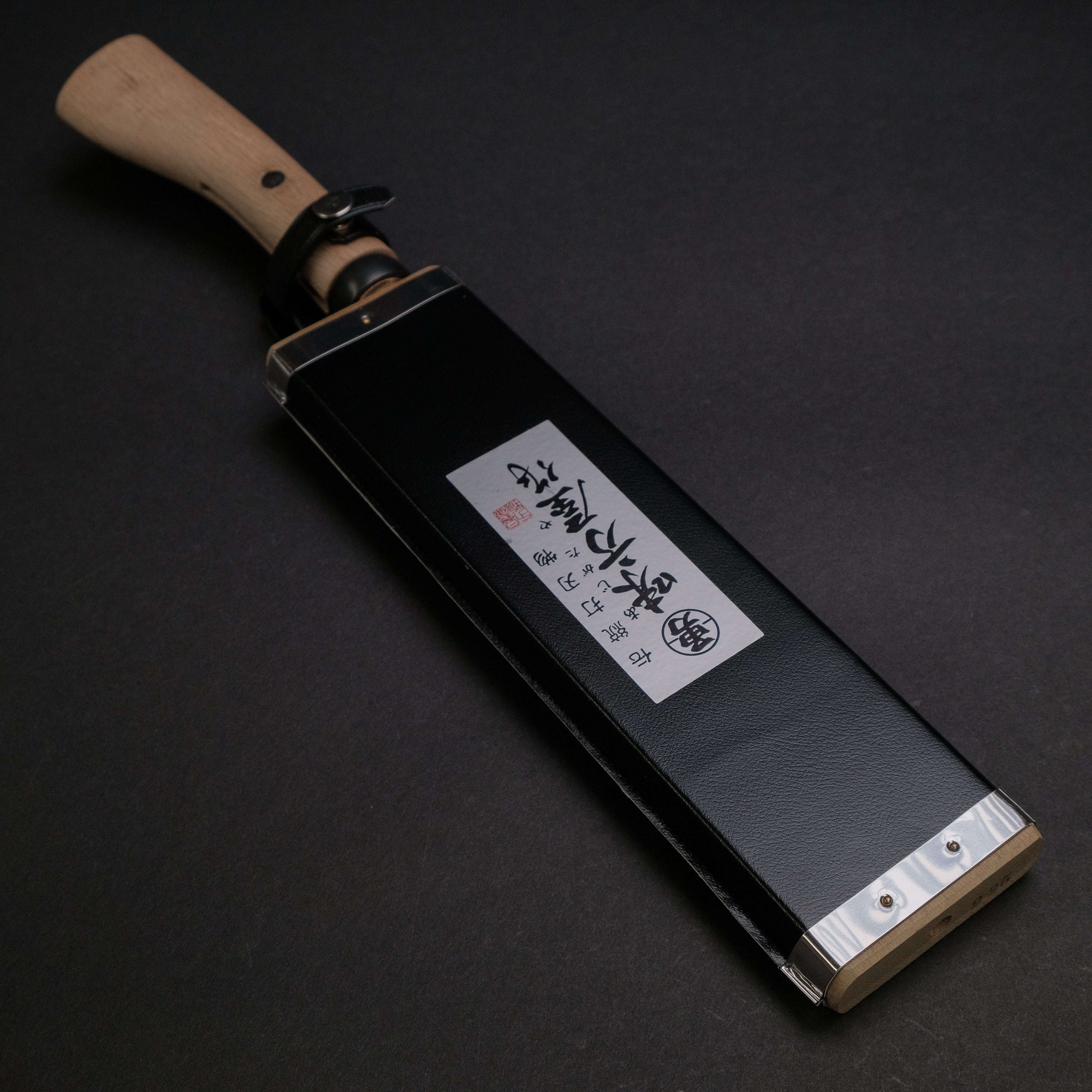 Premium Ajikataya Kengata Hatchet 210mm with Oak Handle - Single Bevel Japanese Axe for Woodworking, Camping & Outdoor Survival