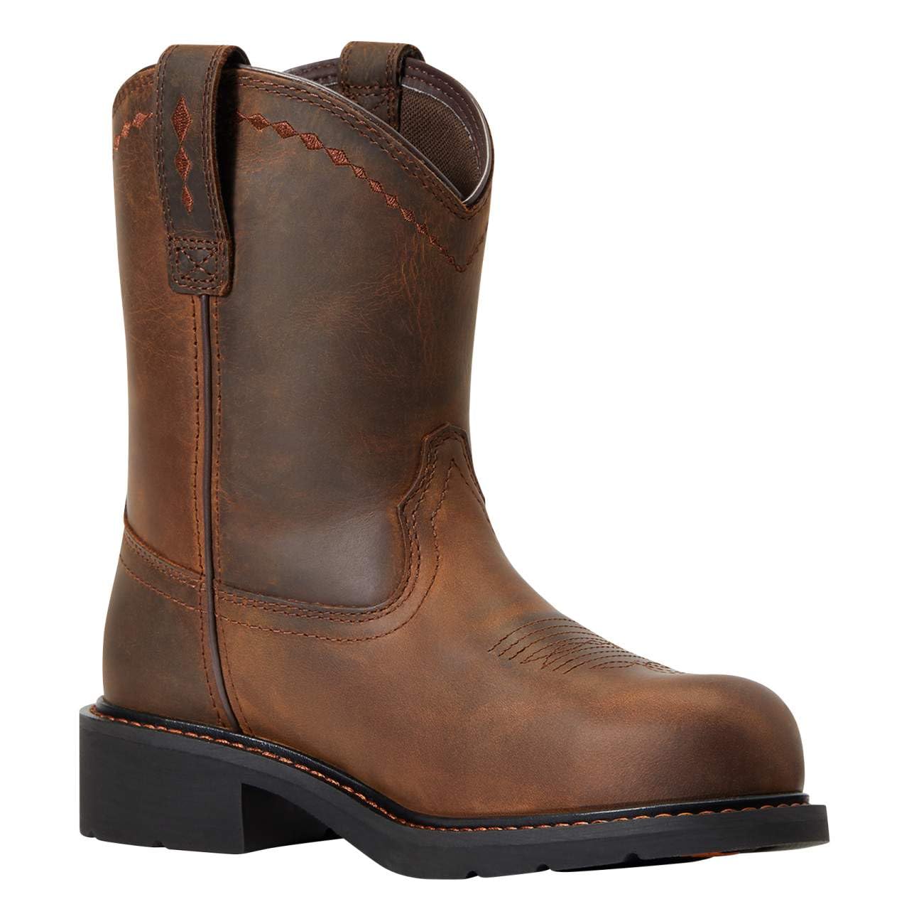 Ariat Women's Fatbaby Steel Toe Pull-On Work Boots - Comfortable & Durable for Construction, Farming & Outdoor Work