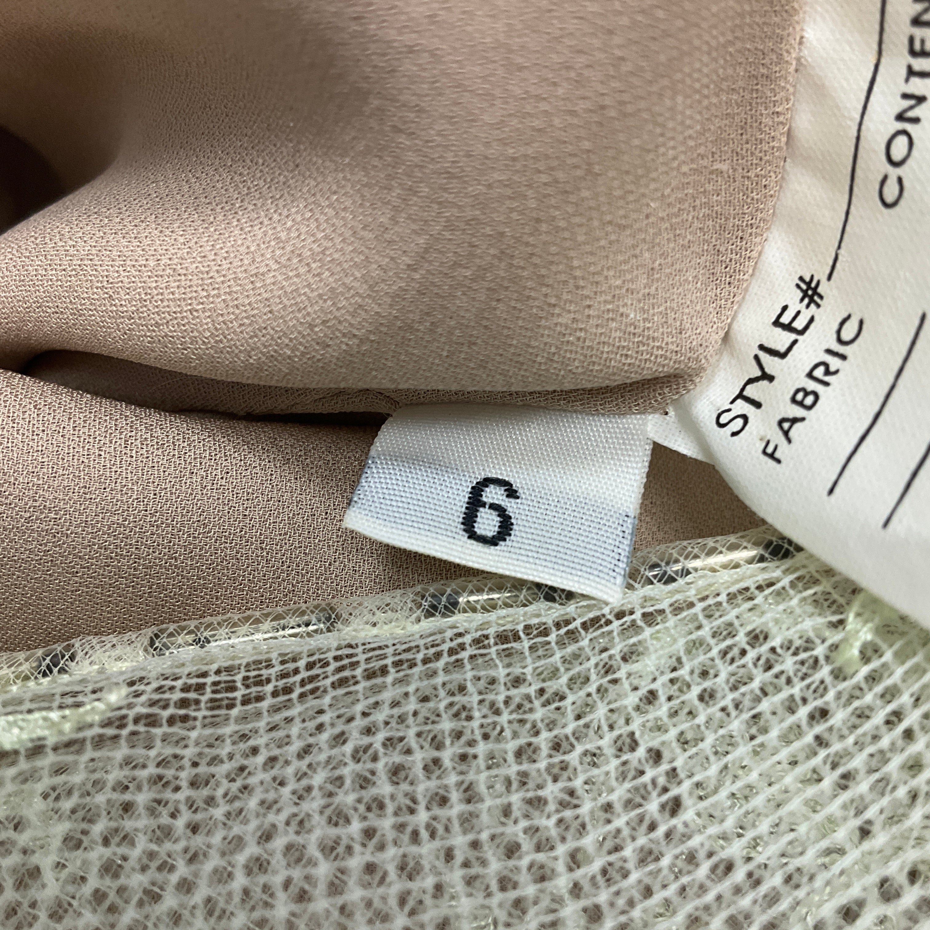 Angel Sanchez Lime & Beige Lace Overlay Cocktail Dress - Perfect for Weddings, Parties & Special Occasions