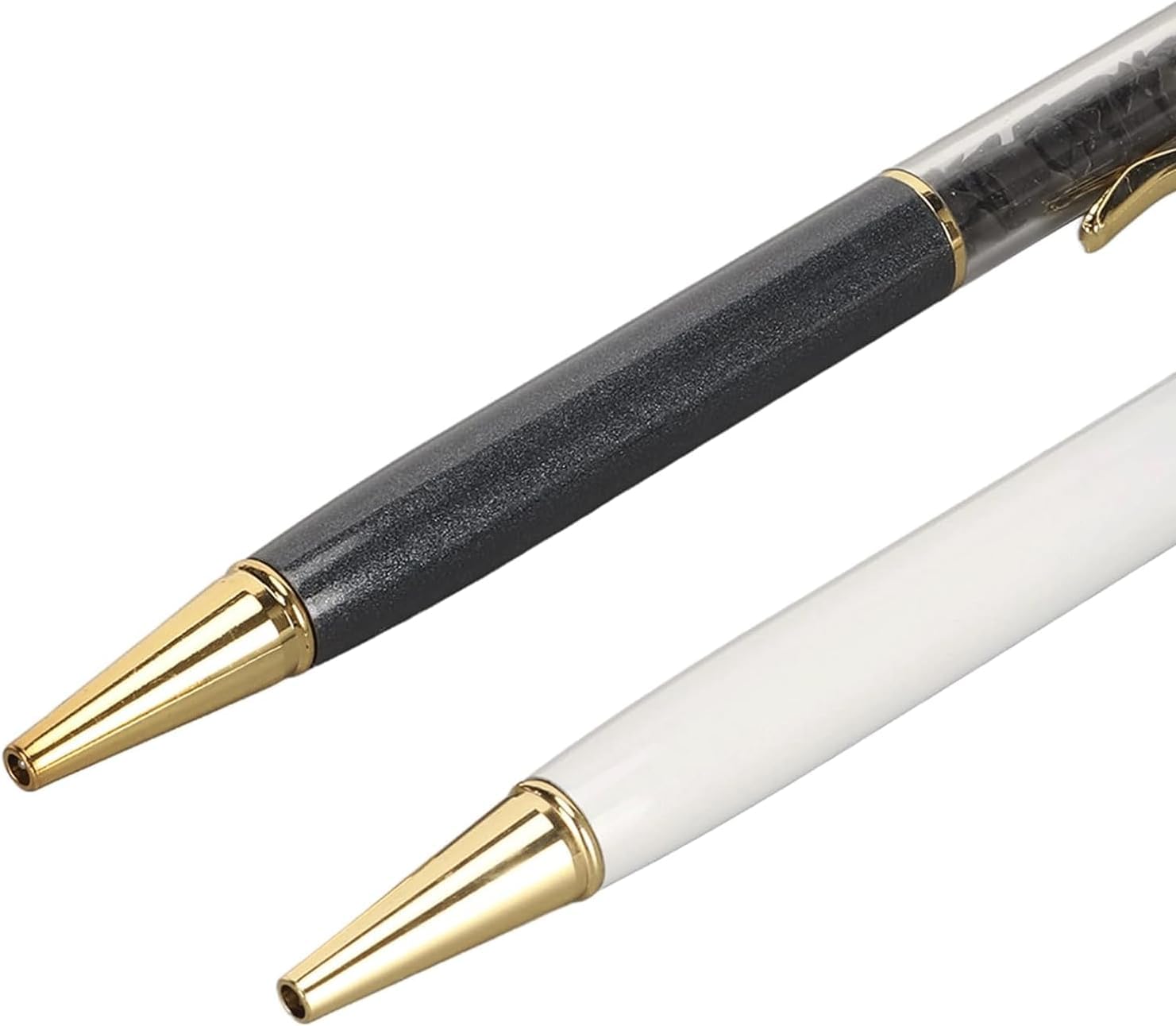 6-Pack Obsidian Crystal Gel Pens - Retractable Ballpoint Rollerball Pens with Quick-Drying Ink for School, Office & Journaling | Smooth Writing for Notes, Coloring & Gift Giving