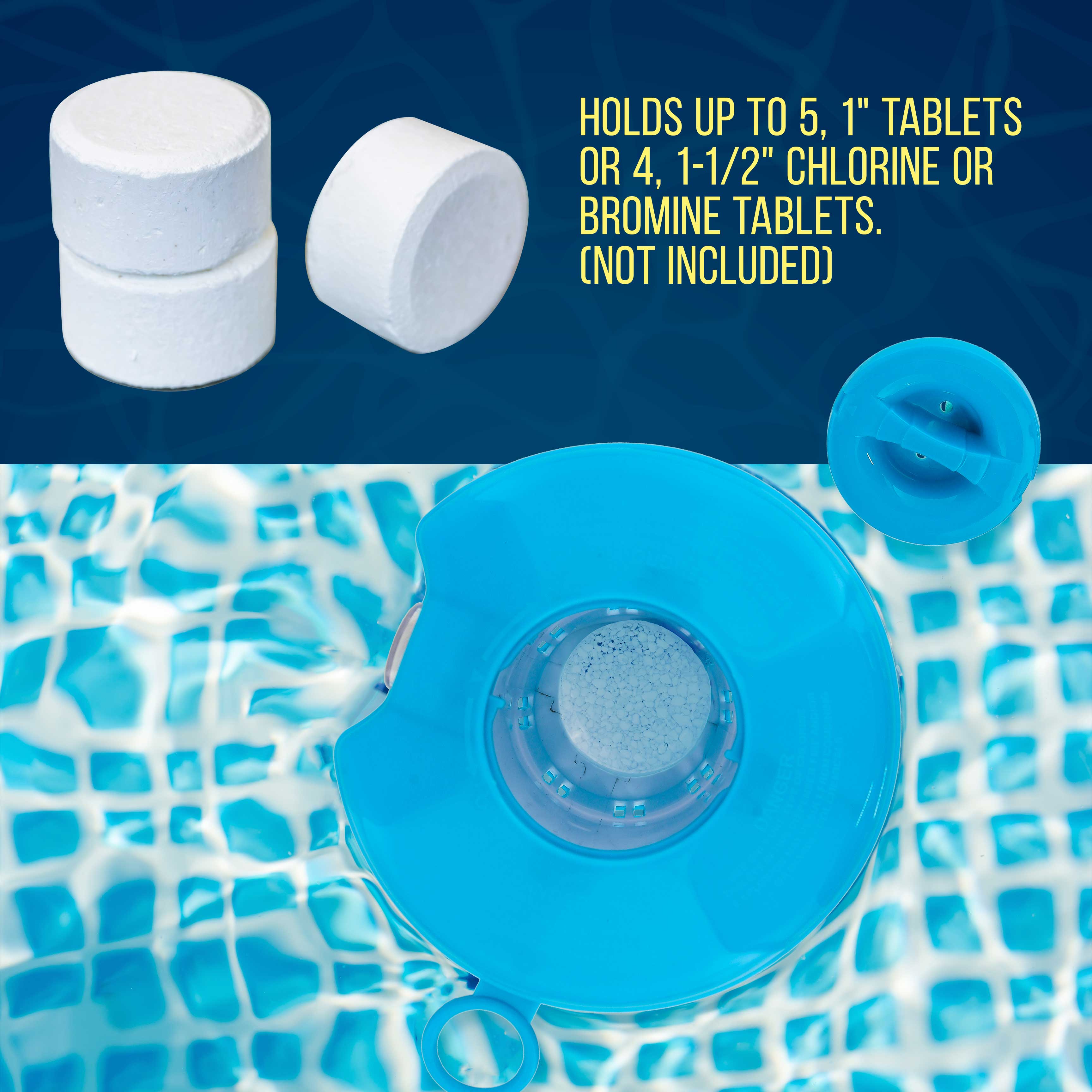 U.S. Pool Supply® Floating Chlorine & Bromine Dispenser for Spas, Hot Tubs & Small Pools - 4.5