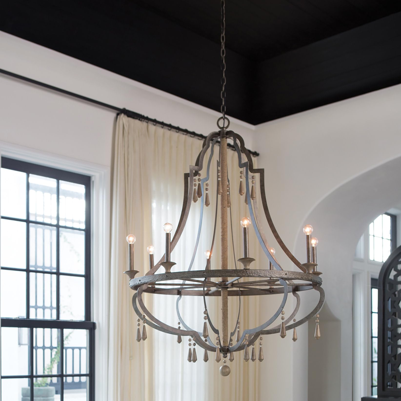 Fredrick Ramond FR42288DIR 8-Light Crystal Chandelier - Elegant Dining Room Lighting Fixture for Formal Dining Room & Luxury Home Decor