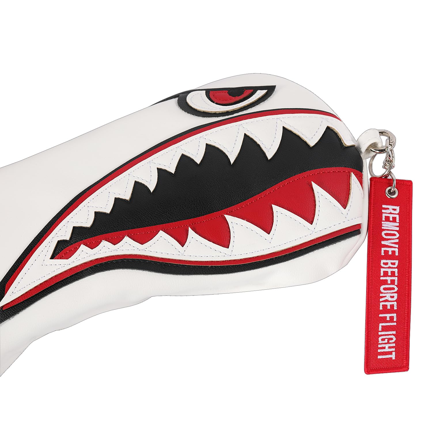 Premium Flying Tiger Warshark Golf Club Headcover - Universal Fit for Driver, Fairway & Hybrid Clubs | Durable Protection for Golf Accessories | Perfect Gift for Golf Enthusiasts | Ideal for Course Play, Practice & Club Storage