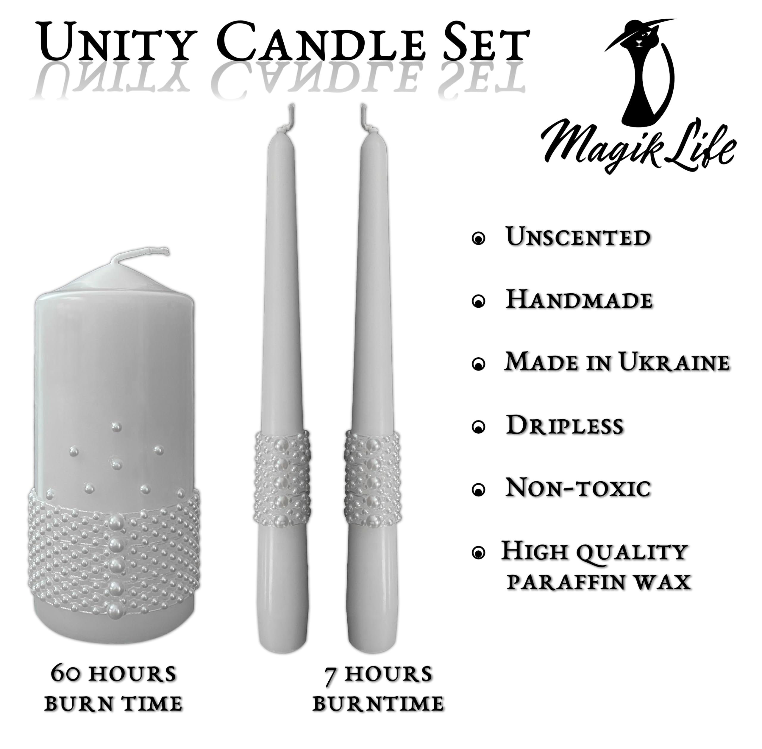 Unity Candle Set for Wedding Ceremony - 6
