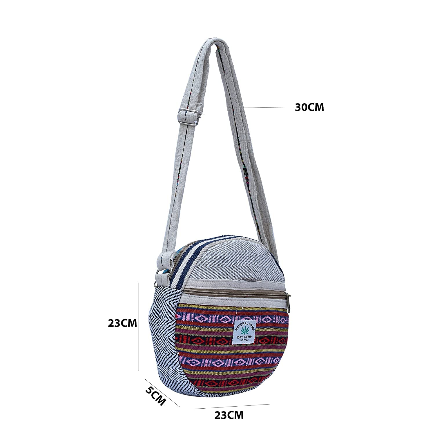 ANESHA Premium Round Sling Backpack - Lightweight Crossbody Chest Bag for Women & Men - Compact Travel Daypack for Hiking, Cycling, Commuting & Daily Use