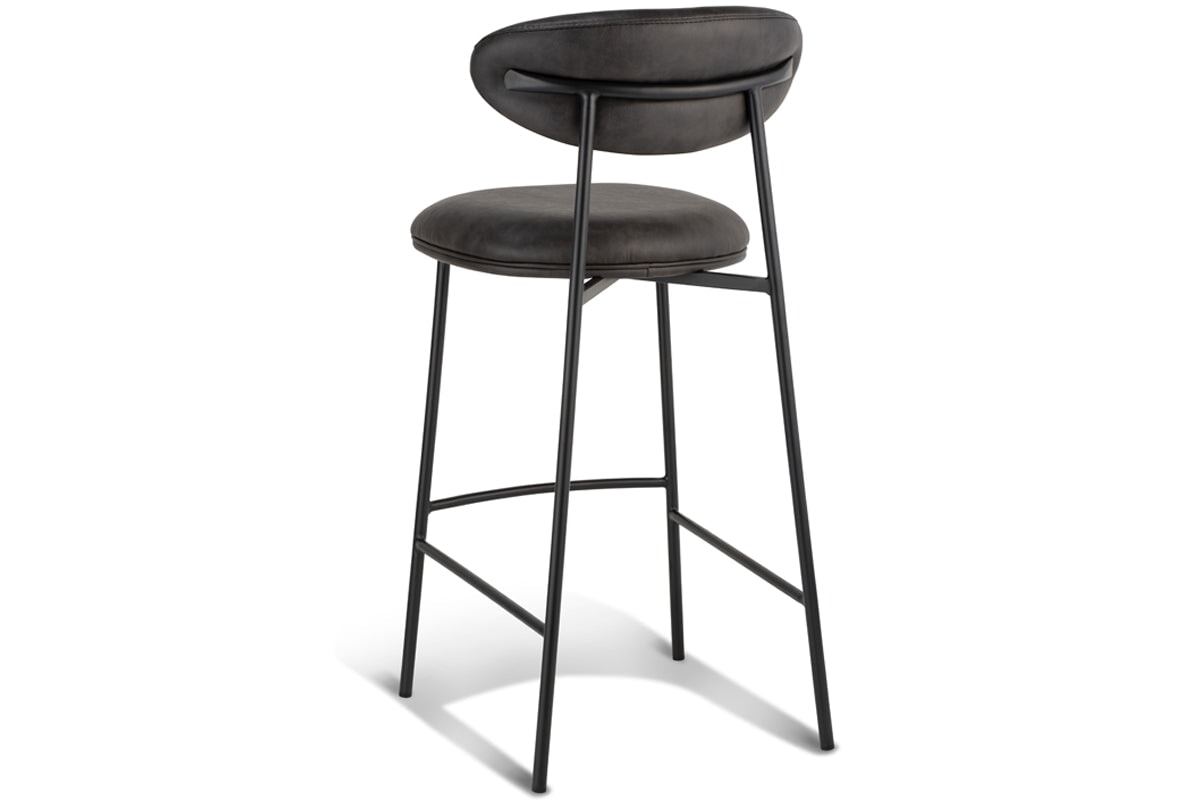 MS Hospitality Bonnie Stool - 29.5 Inch Seat Height [39H x 17.7W] - Perfect for Home Bar, Kitchen Island & Commercial Use