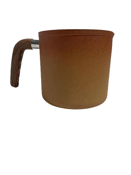 NEWARE Terracotta Milk Warmer Cup | 6oz Traditional Clay Heating Mug for Coffee, Tea & Hot Beverages | Perfect for Home, Office & Gifts