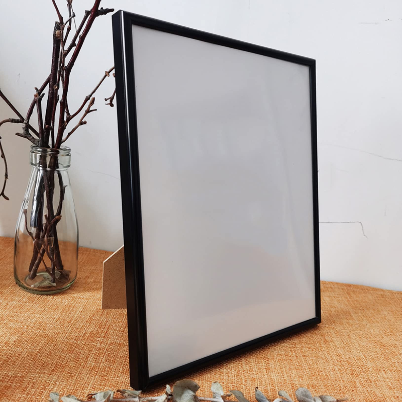 Premium Aluminum Photo Frame with Plexiglass - Wall Hanging Picture Frame for Posters, Certificates & Artwork - Perfect for Home, Office & Gallery Displays