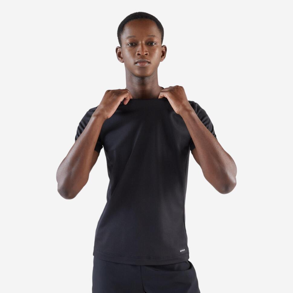 Kiprun Men's Run 100 Dry Running T-Shirt - Moisture Wicking Workout Tee for Jogging, Gym & Outdoor Activities