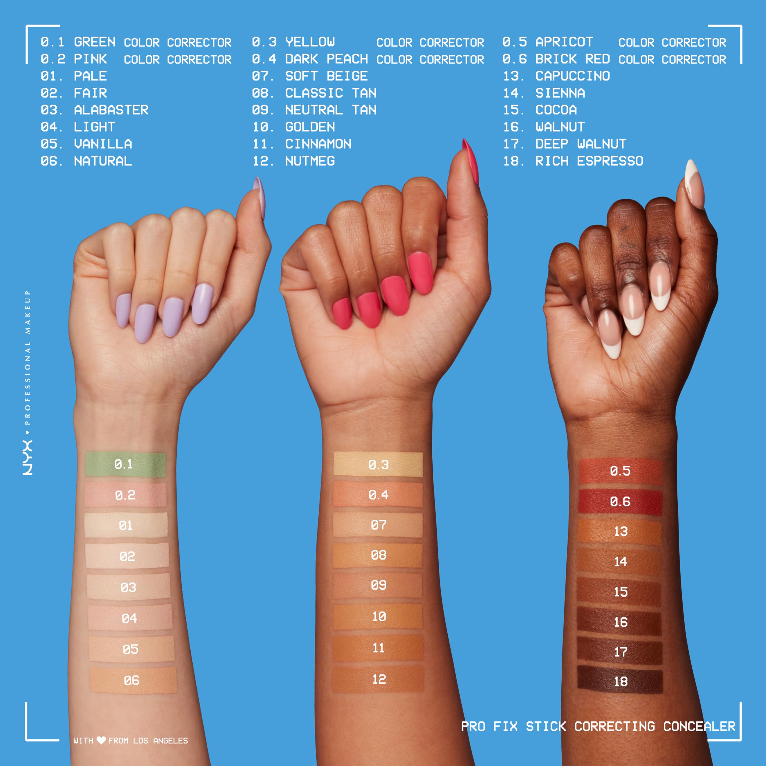 NYX Professional Makeup Pro Fix Stick Correcting Concealer - Buildable Medium Coverage, Classic Tan | Conceal Dark Circles, Blemishes & Imperfections for Flawless Skin | Perfect for Everyday Makeup & On-The-Go Touch-Ups