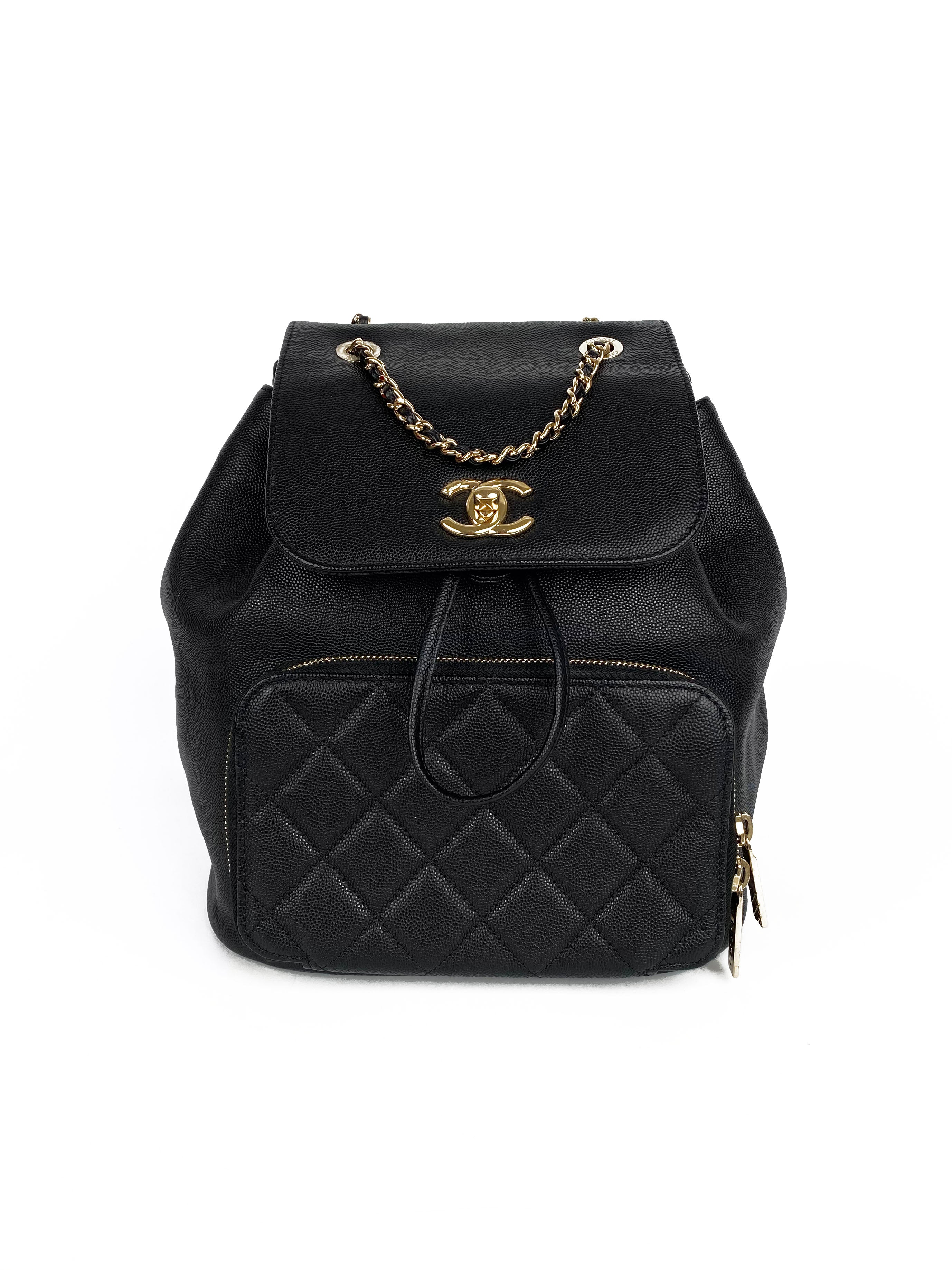 Chanel Black Business Affinity Backpack for Women | Luxury Designer Backpack for Work, Travel & Everyday Use | Stylish & Functional Handbag for Professionals
